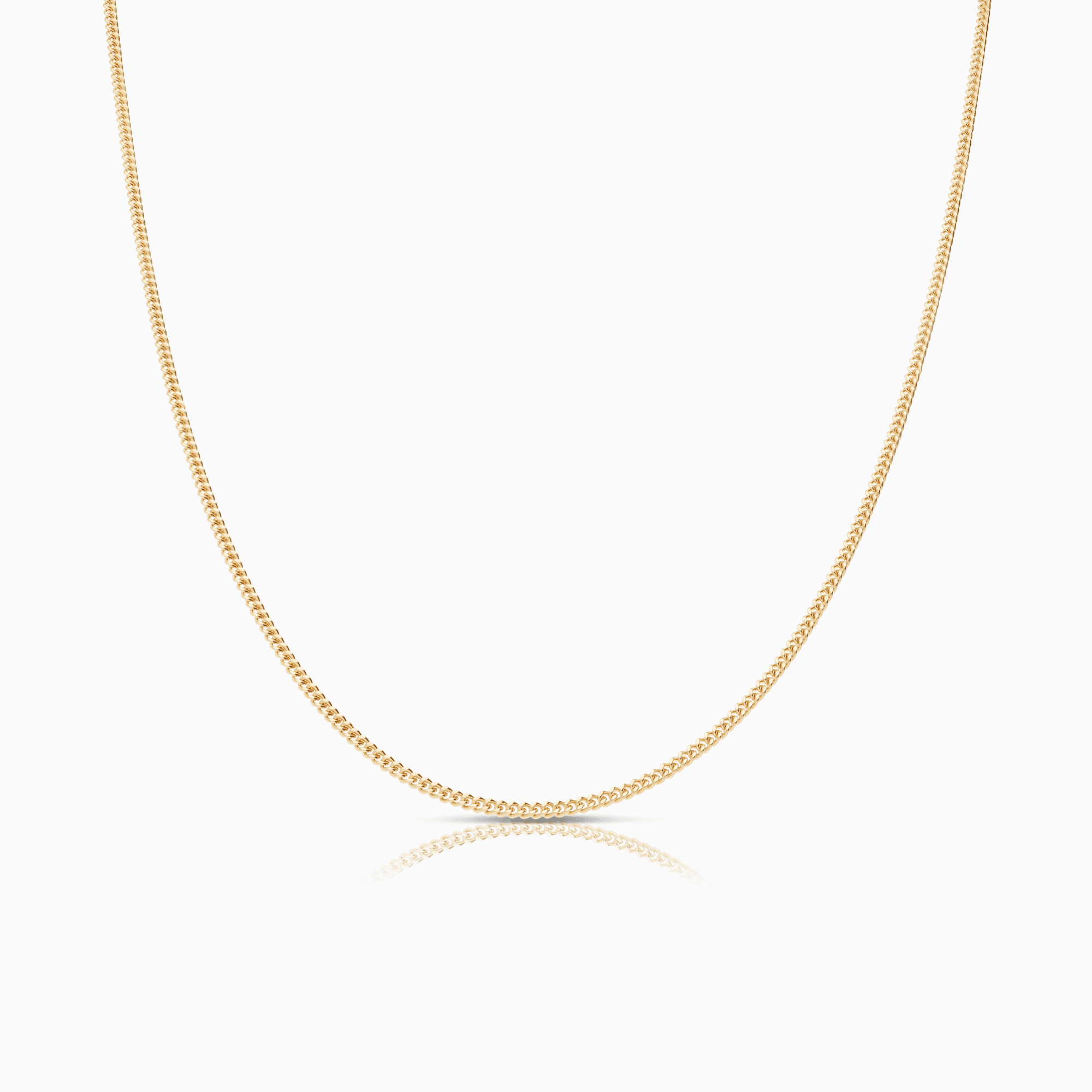 Pansarlänk 45cm 18K guld