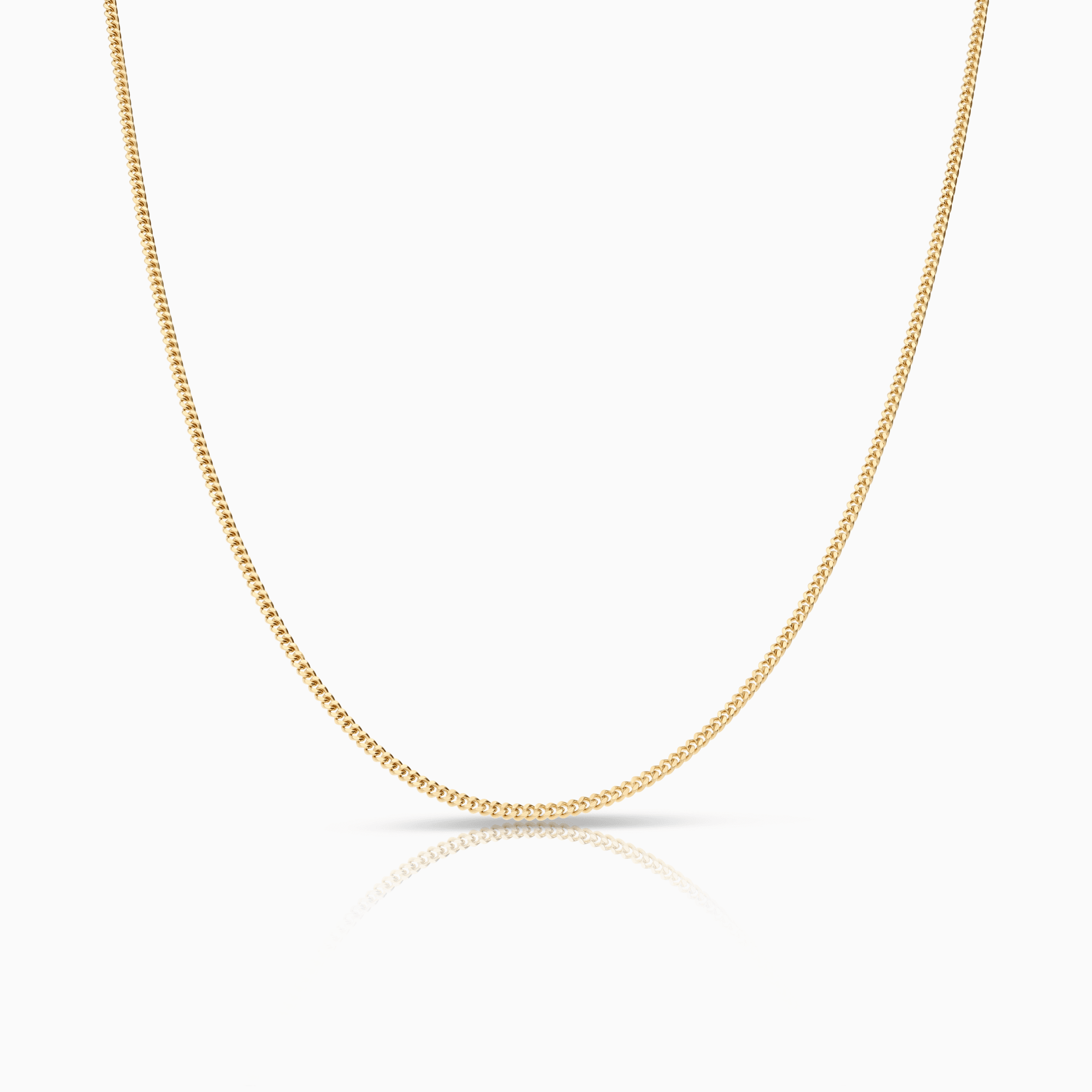 Pansarlänk 46cm 18K guld