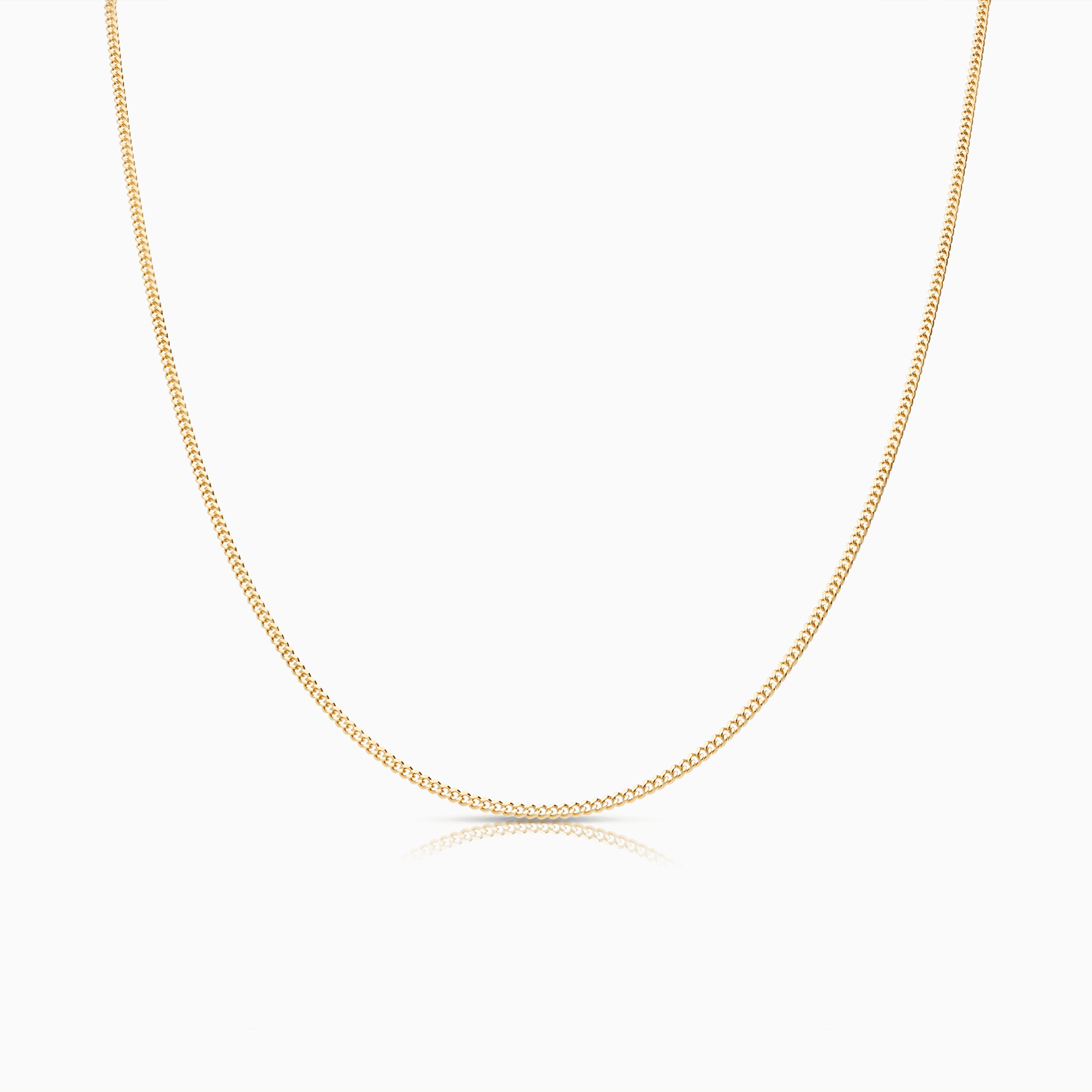 Pansarlänk 45cm 18K guld