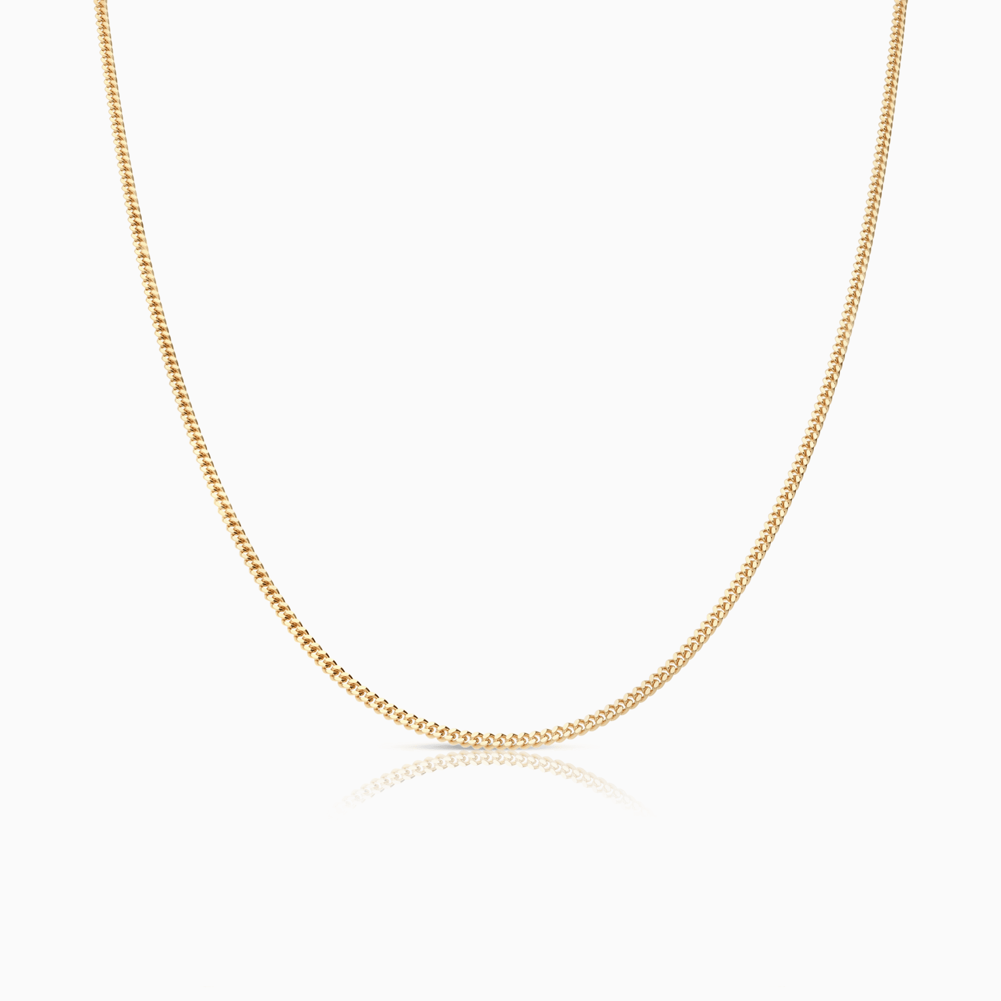 Curb link 40cm 18K gold