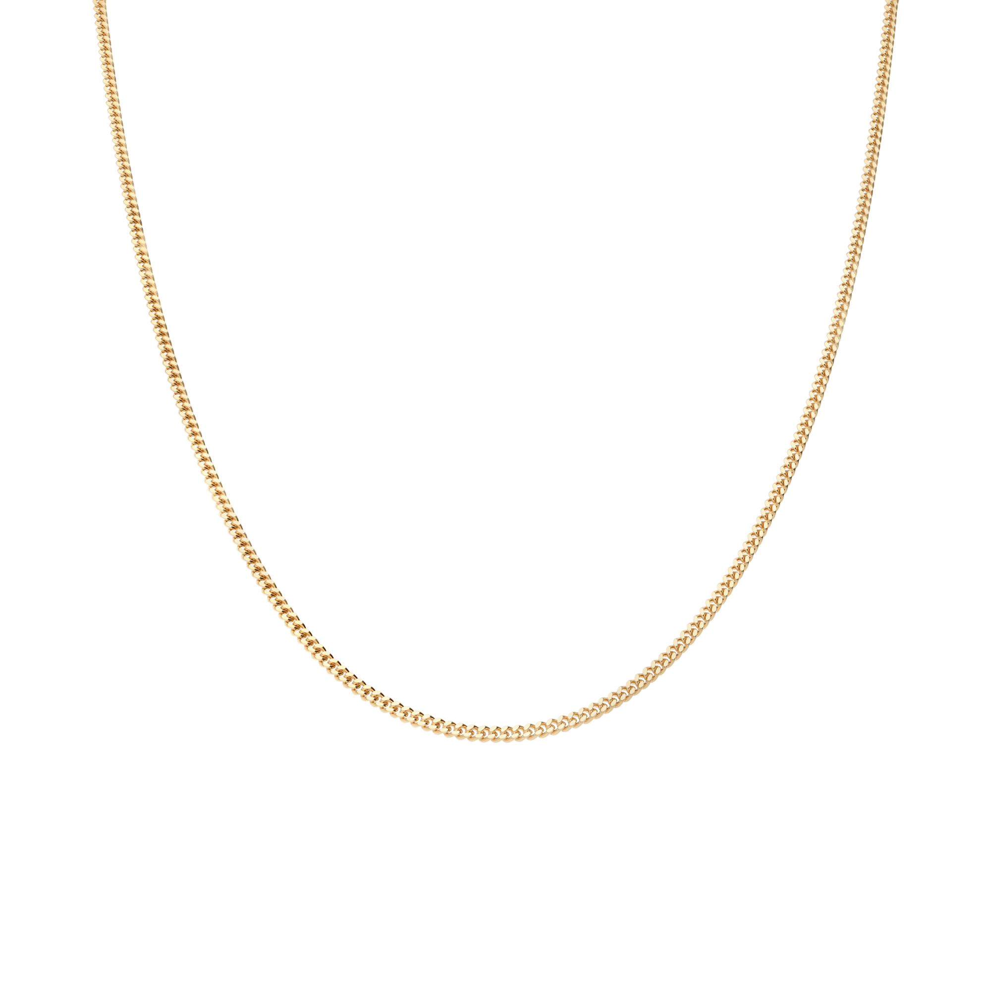 Curb link 40cm 18K gold