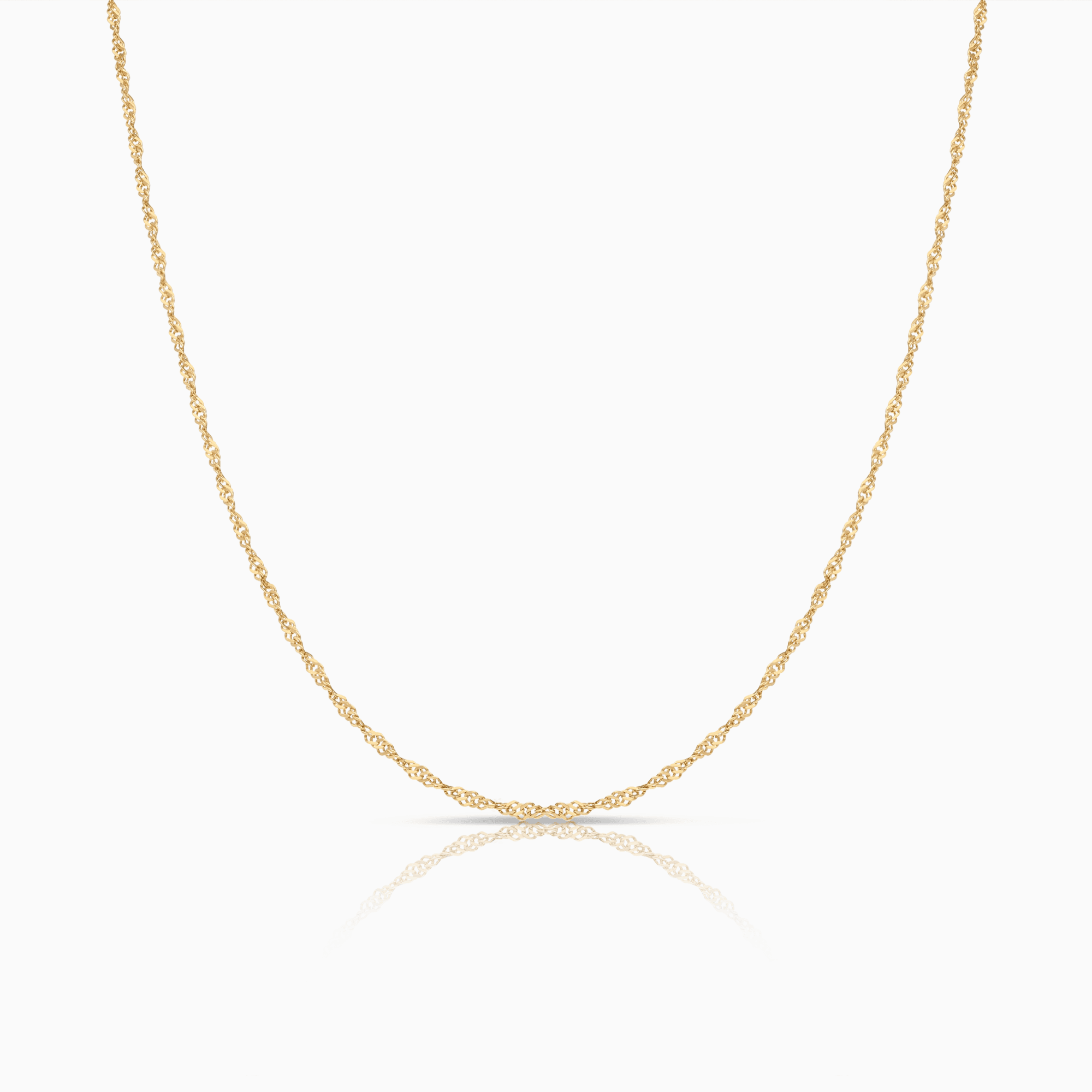 Singaporekedja 45,5cm 18K guld