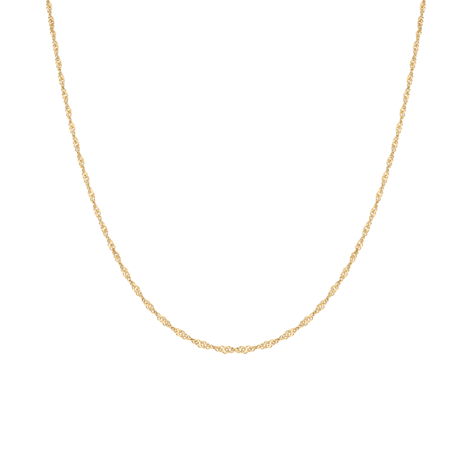 Singaporekedja 45,5cm 18K guld