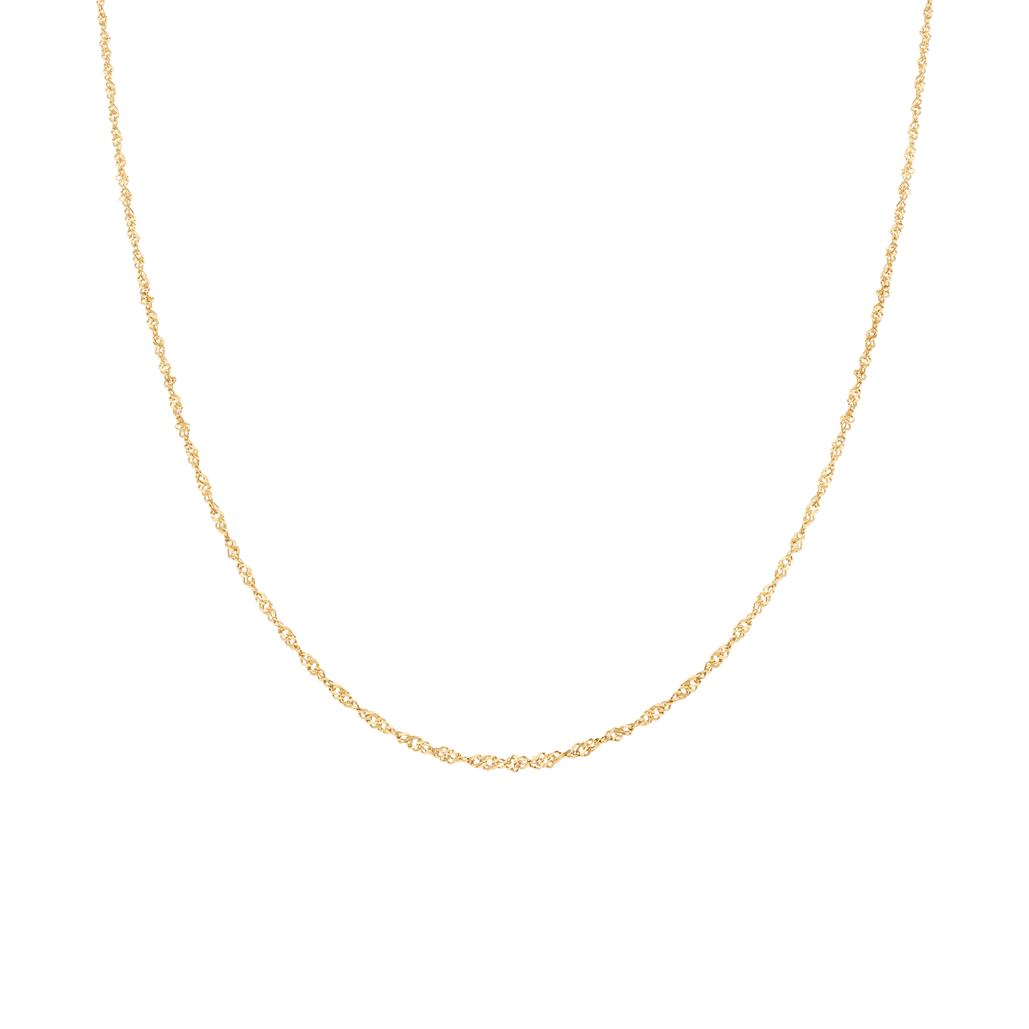 Singaporekedja 43cm 18K guld