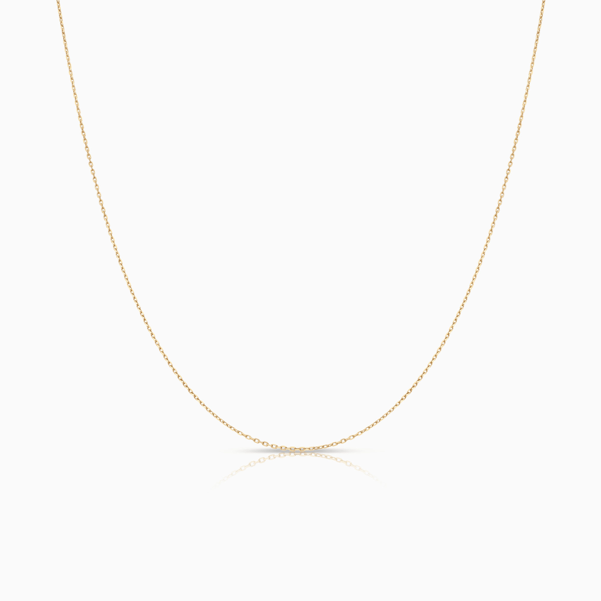 Cable chain 45cm 18K gold