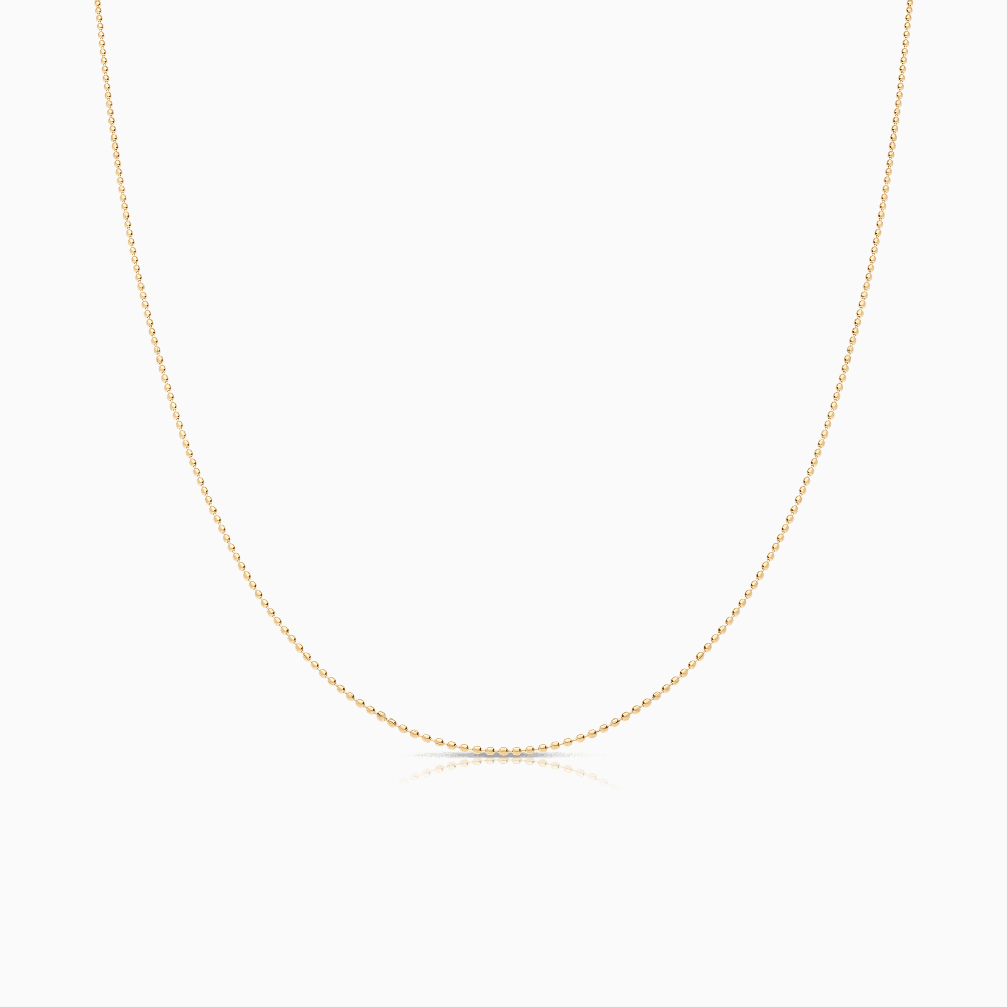 Bead link 46cm 18K gold