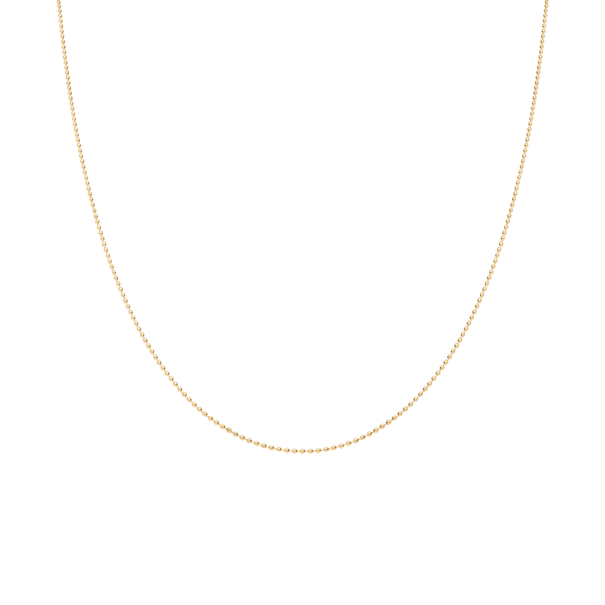 Bead link 46cm 18K gold