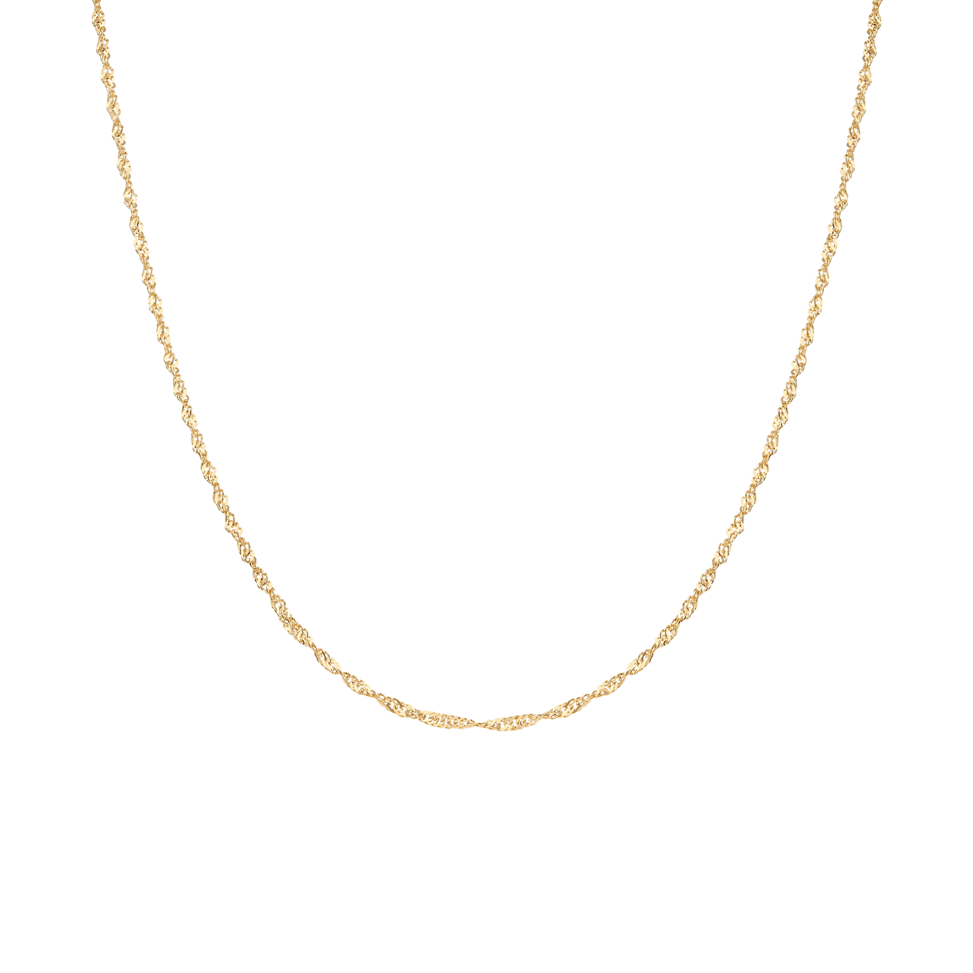Singaporekedja 40cm 18K guld