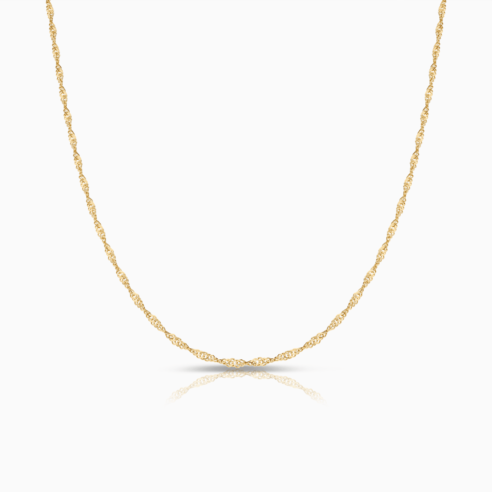 Singapore chain 41.5cm 18K gold