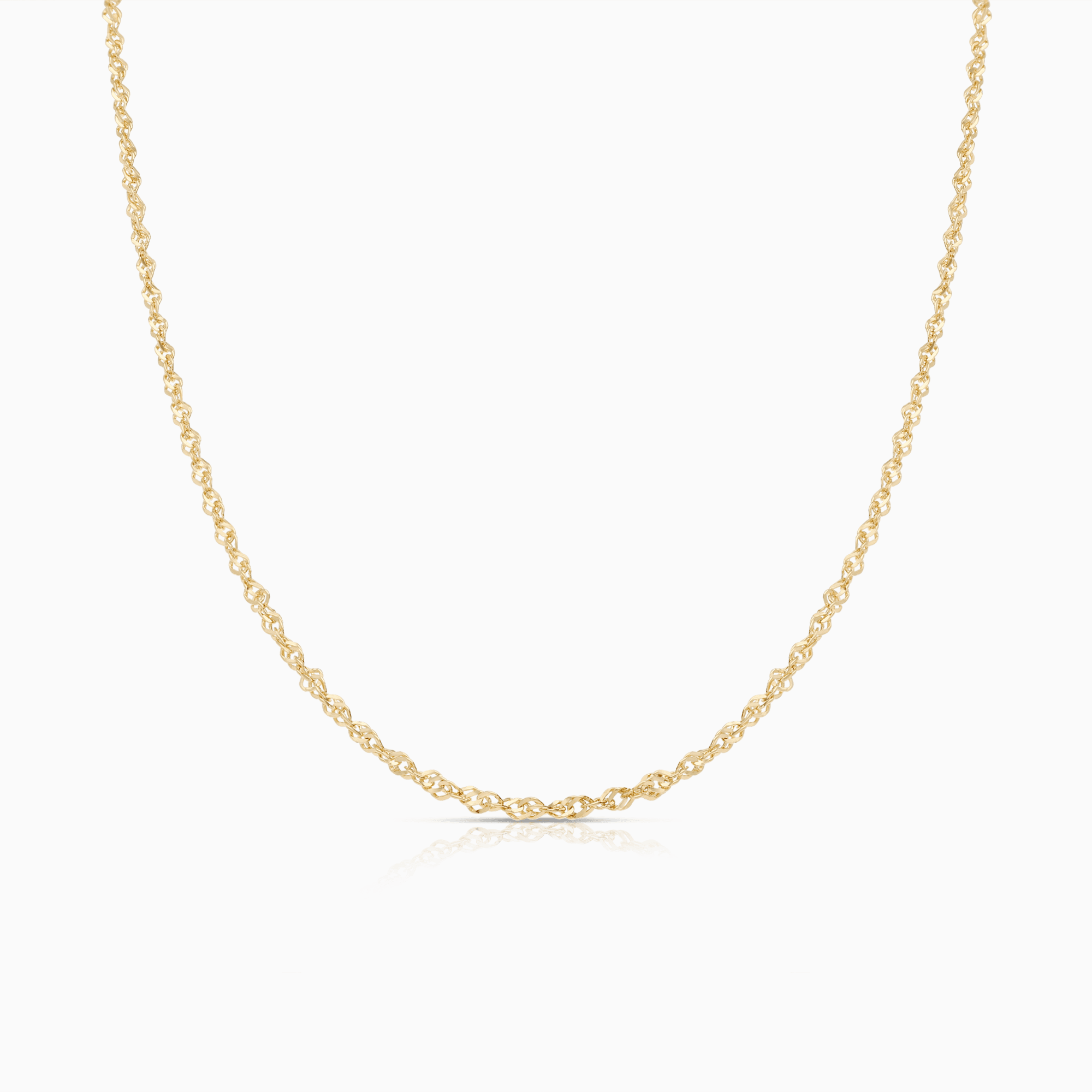Singaporekedja 45cm 18K guld