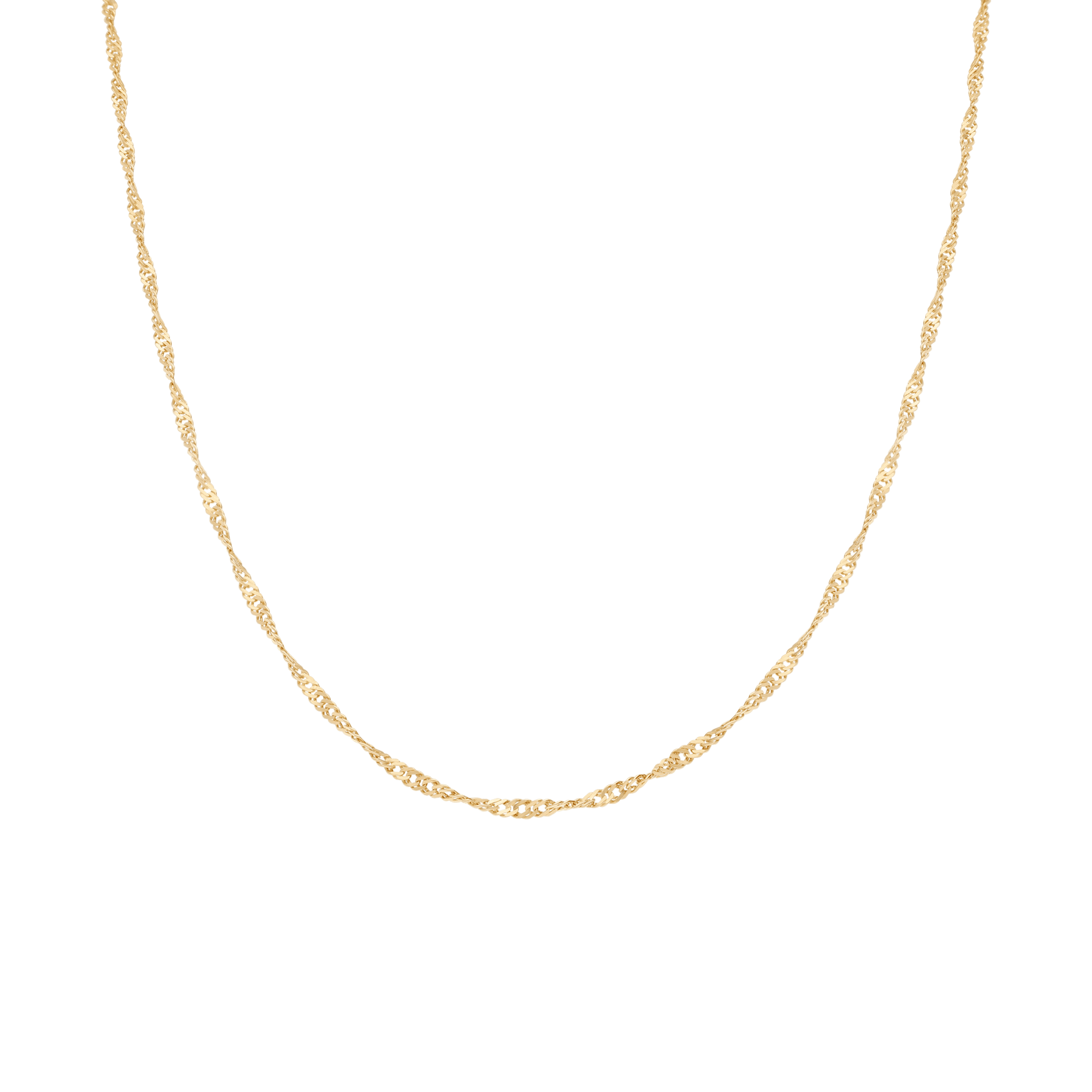 Singapore chain 43cm 18K gold
