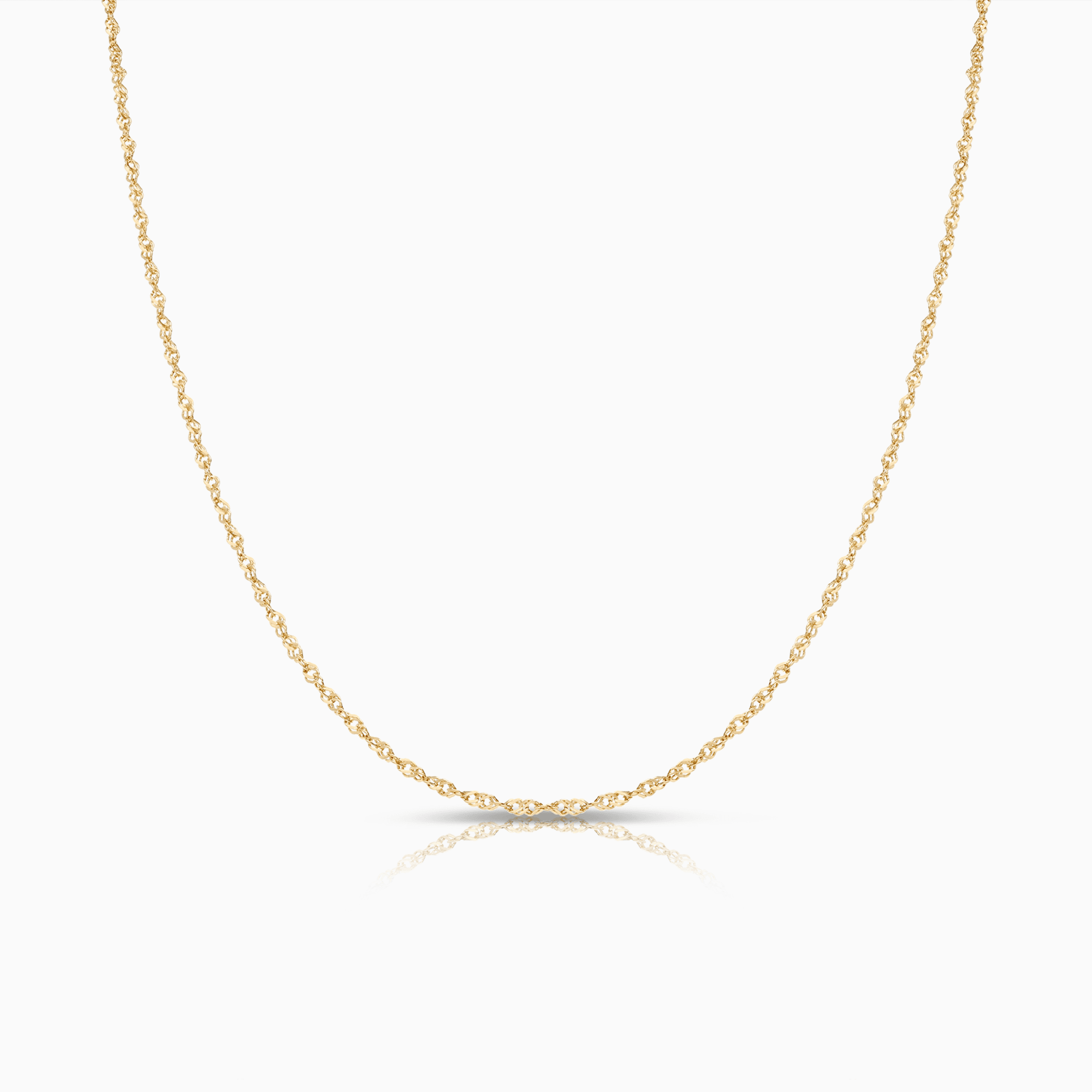 Singapore chain 45cm 18K gold