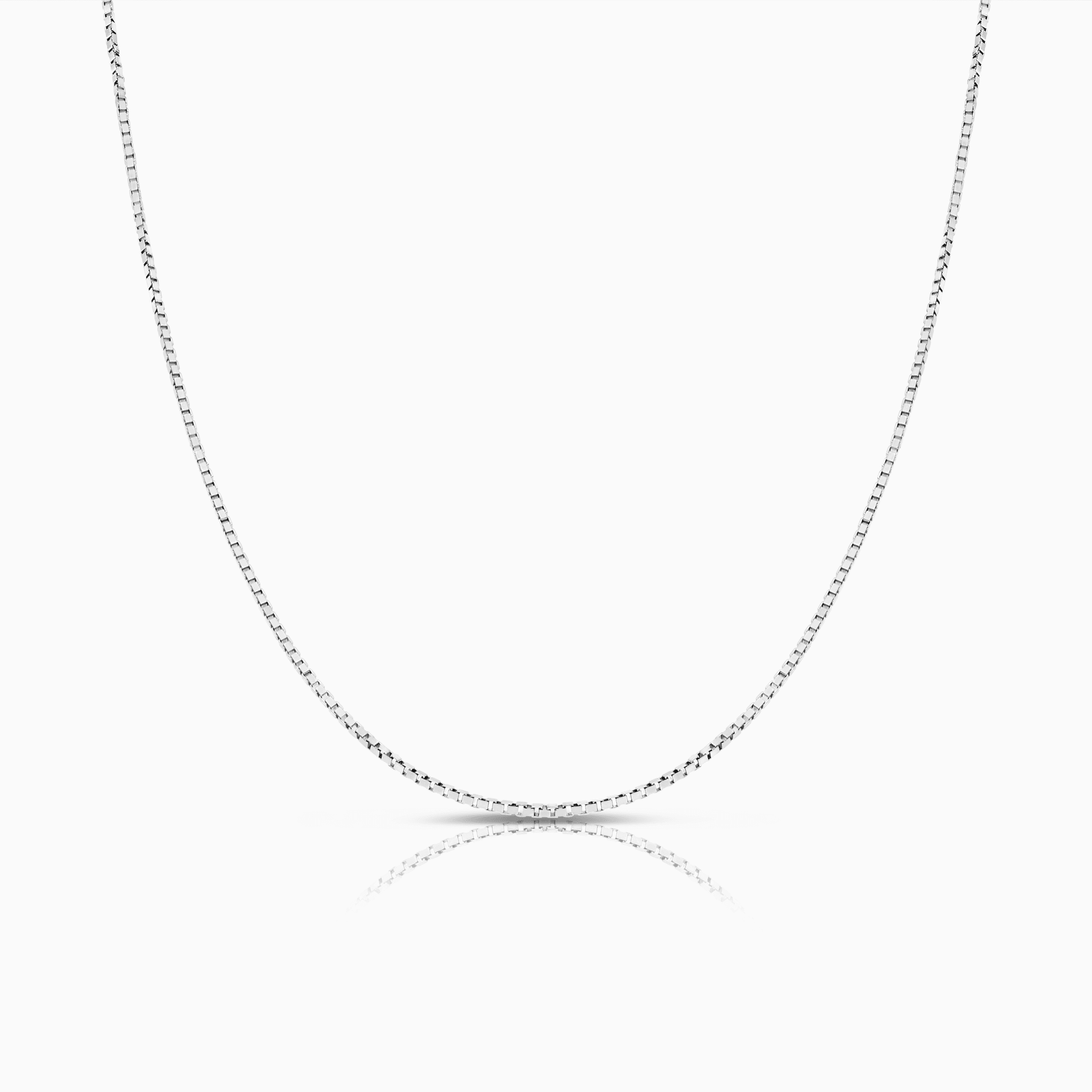 Veneziakedja 39cm 18K vitguld