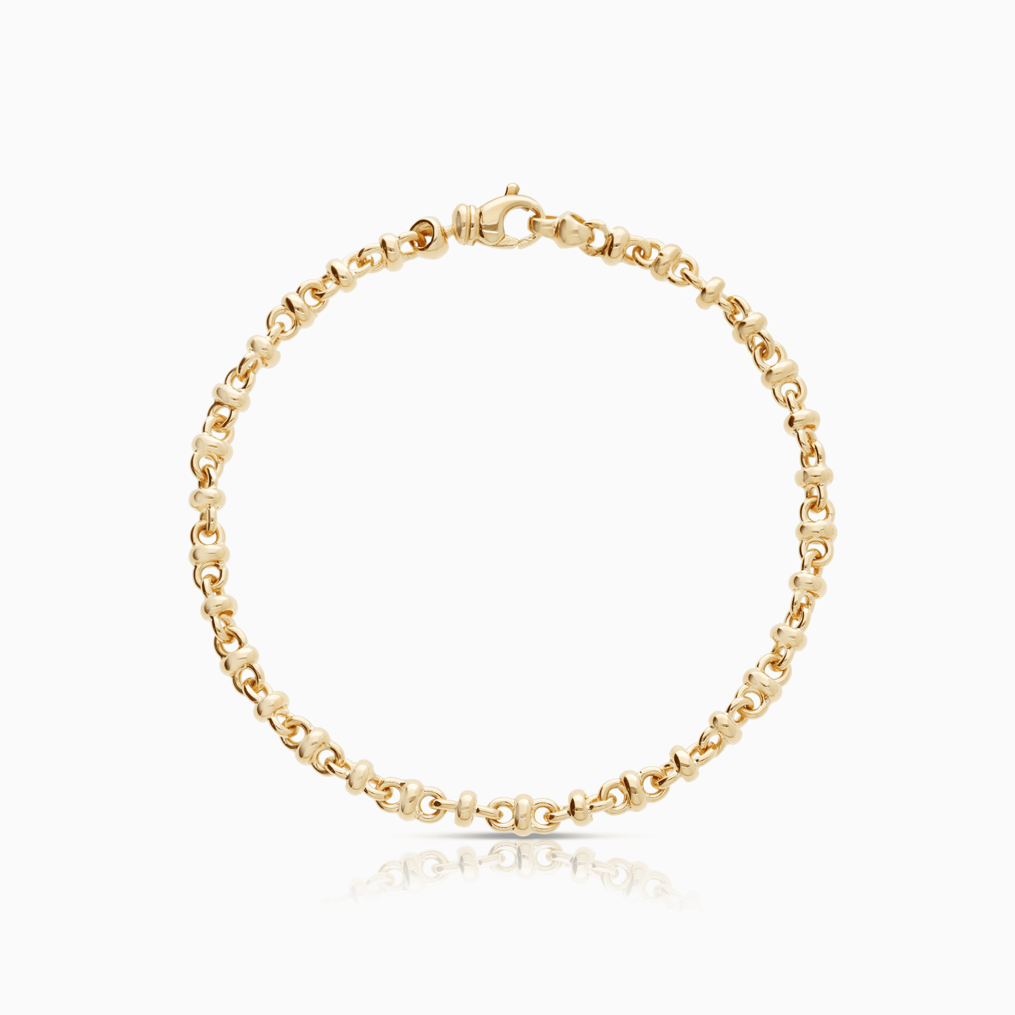 Bracelet bean link 11.70g 18K gold