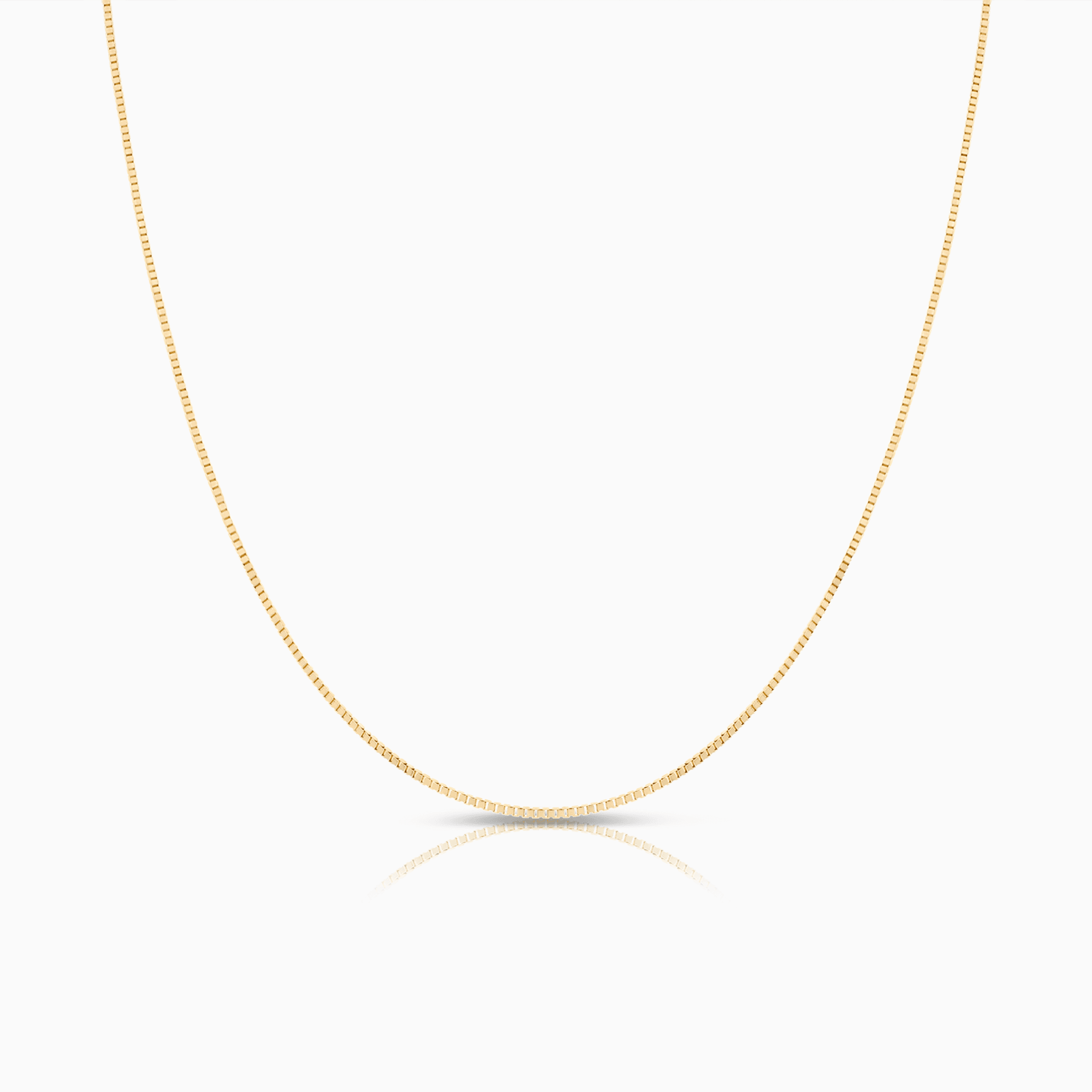 Box Chain 45.5cm 18K Gold