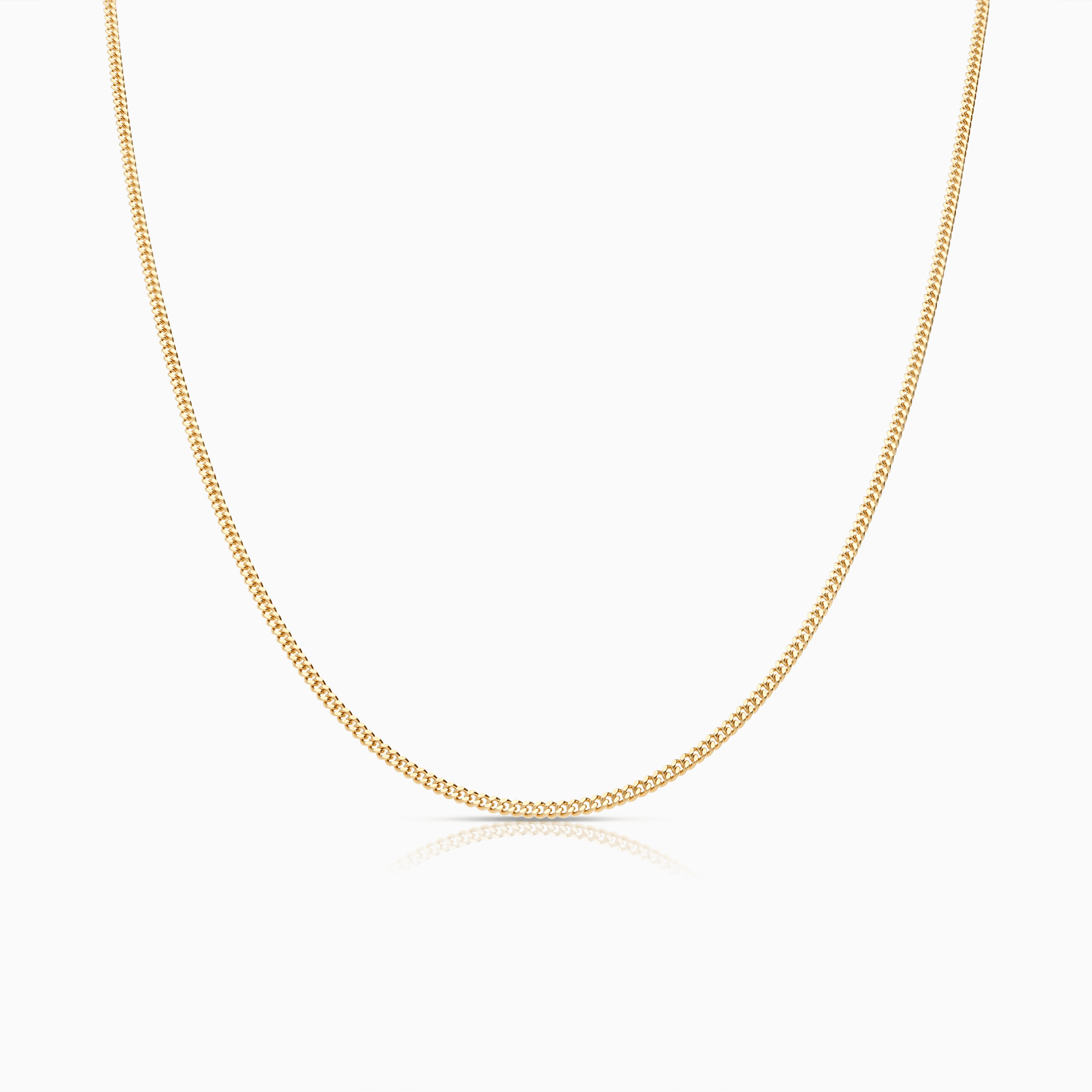 Pansarkedja 46cm 18K guld
