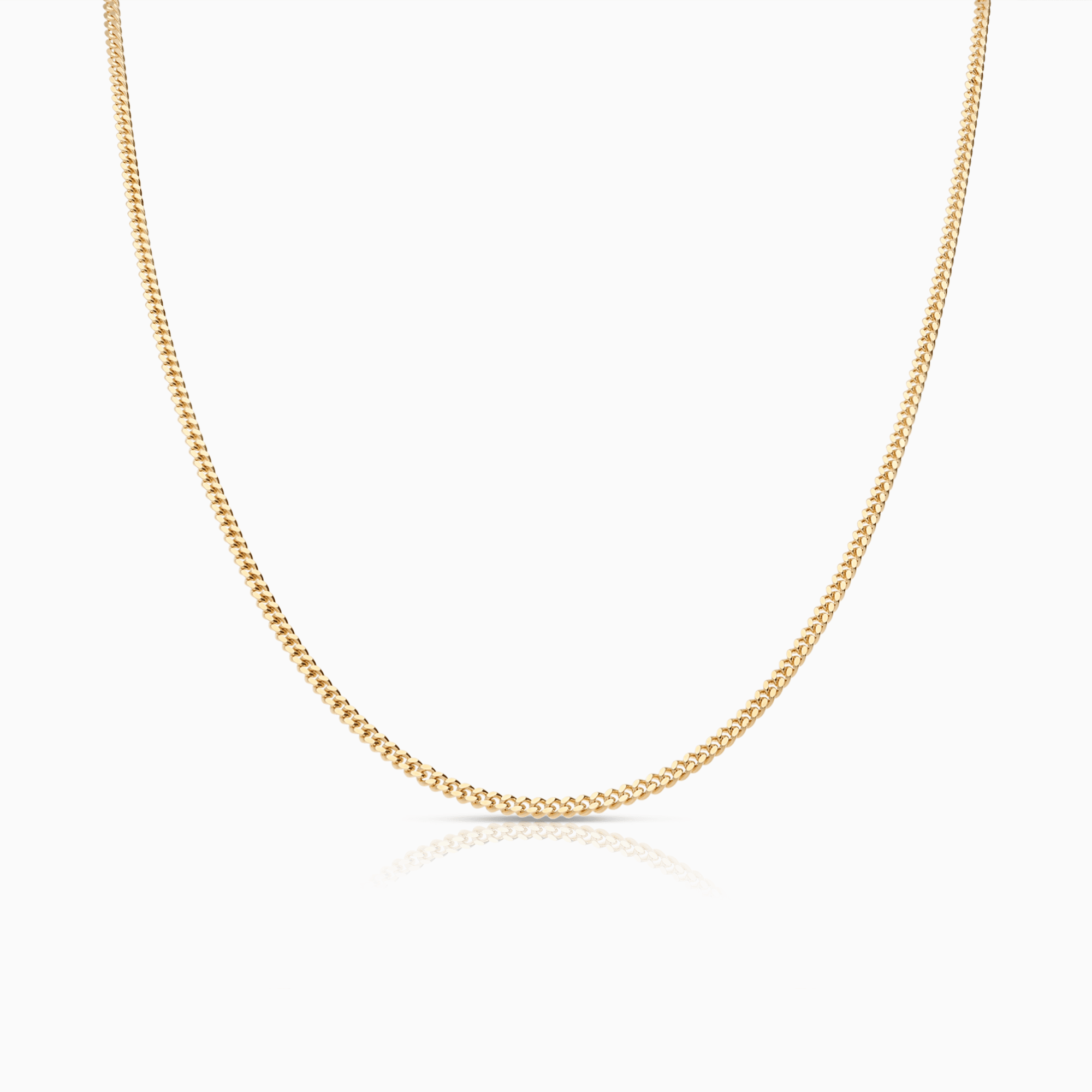Curb chain 70cm 18K gold