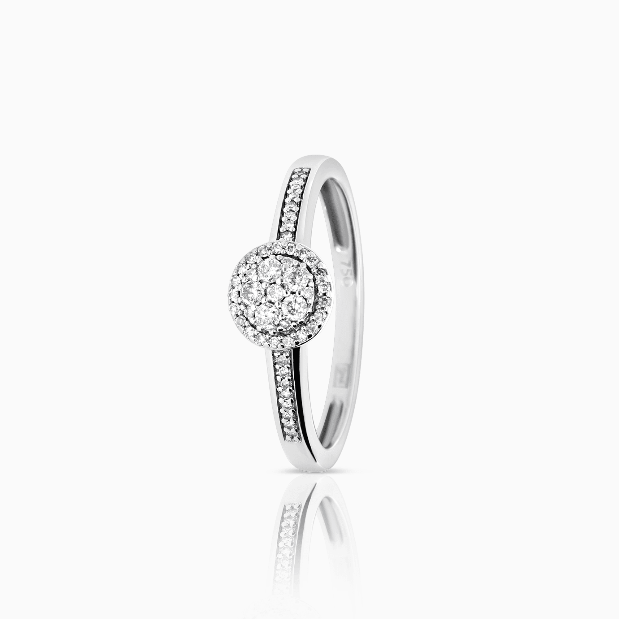 Diamantring 0,30ct 18K vitguld