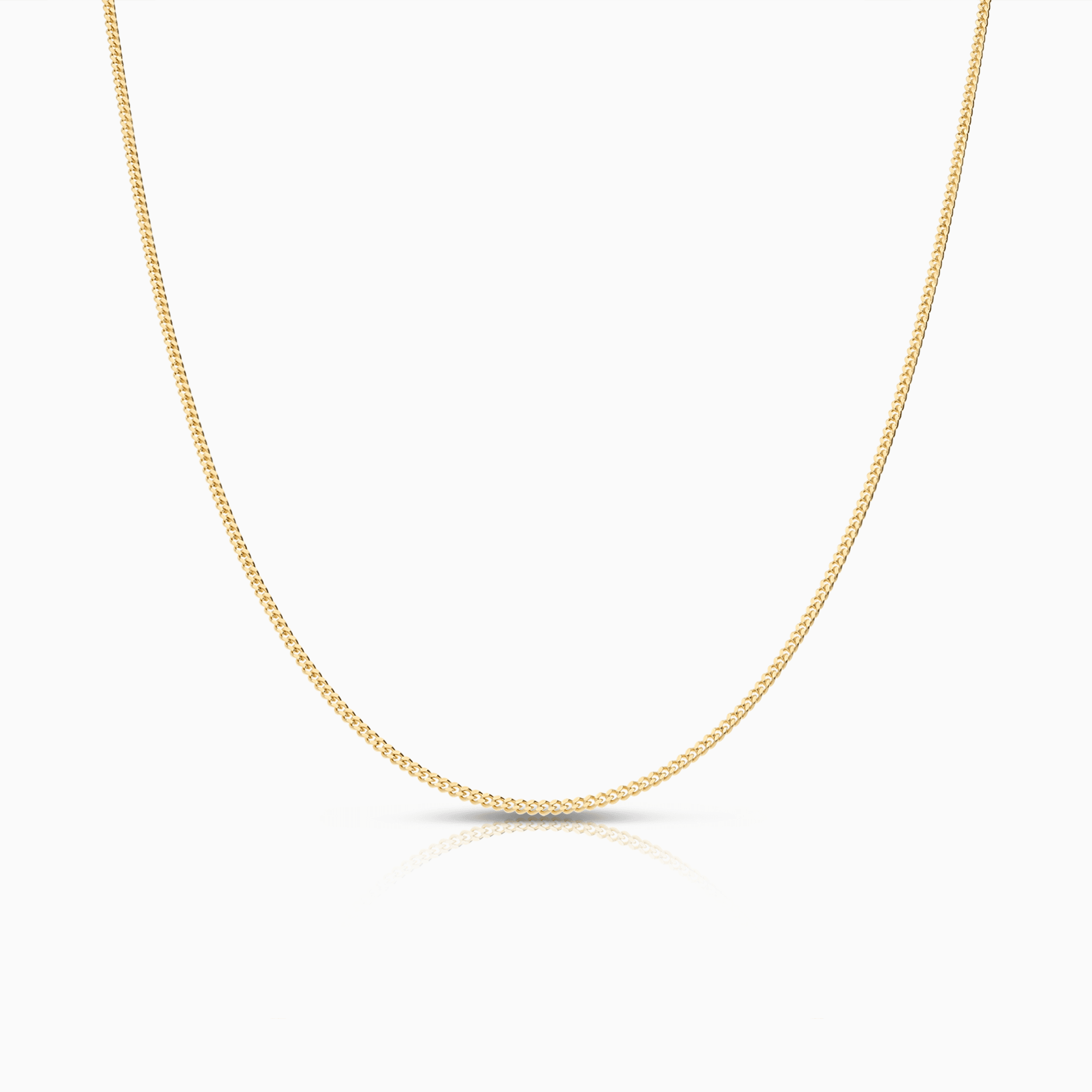 Pansarkedja 46cm 14K guld