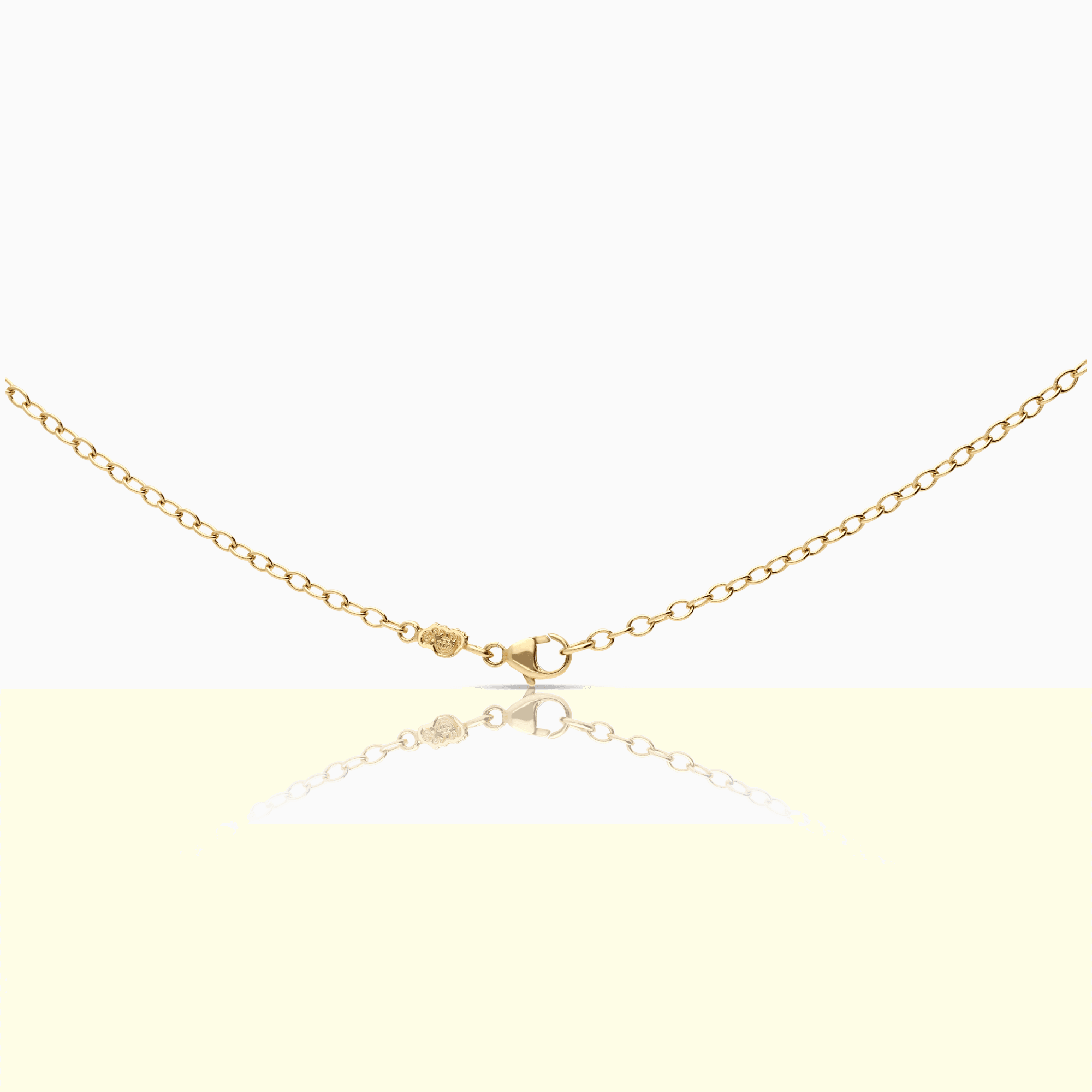 Sandberg cable chain with diamond heart pendant 0.12ct 18K gold