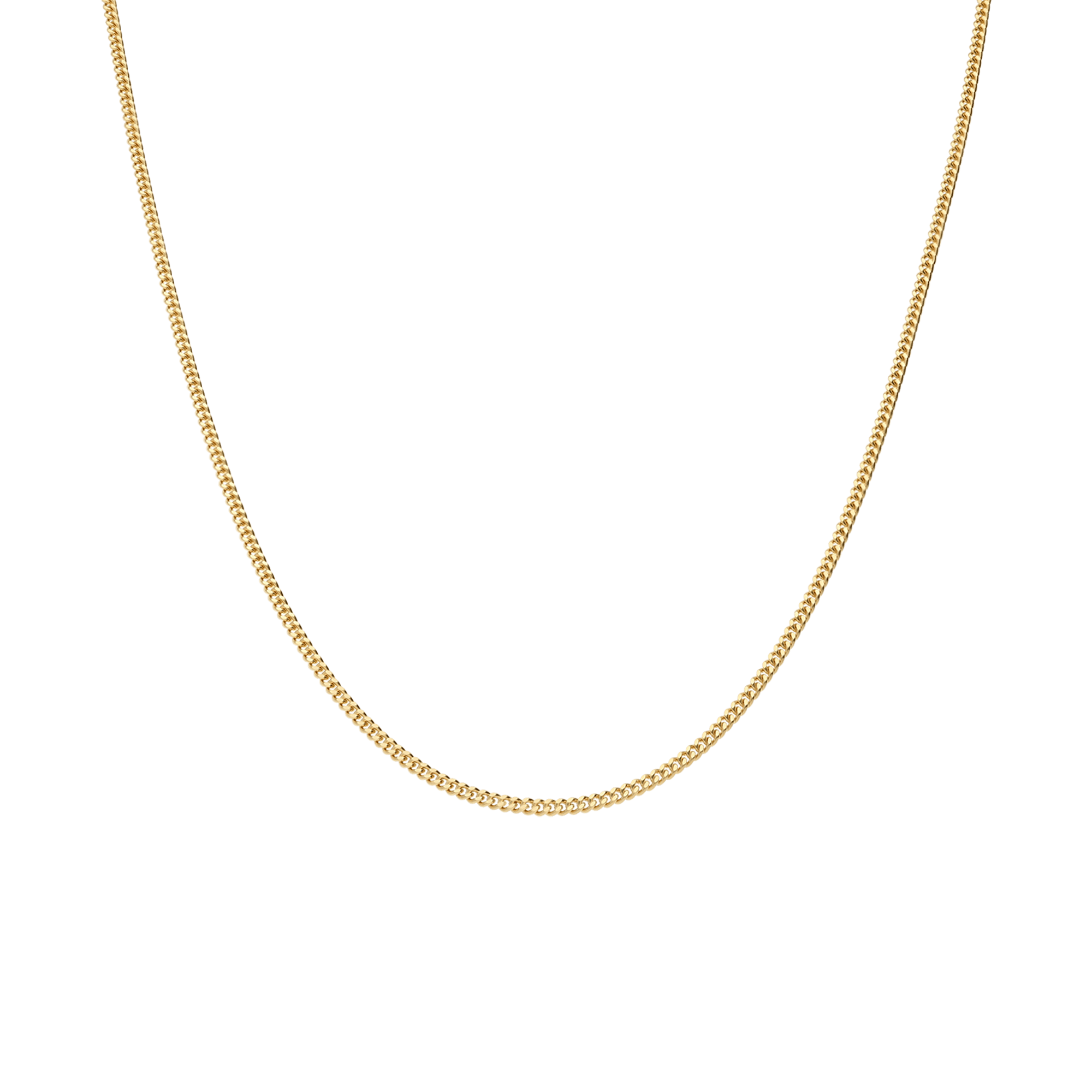 Curb chain 45cm 18K gold