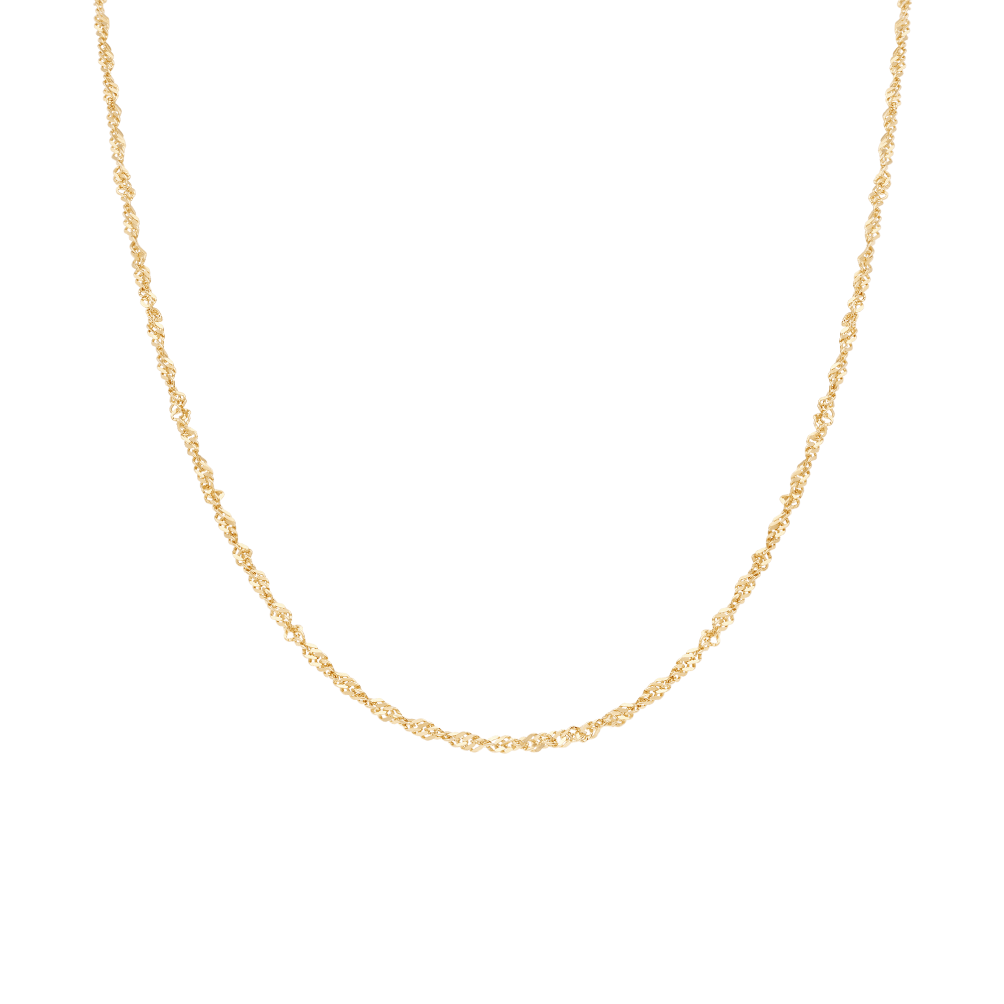Singaporekedja 52cm 18K guld
