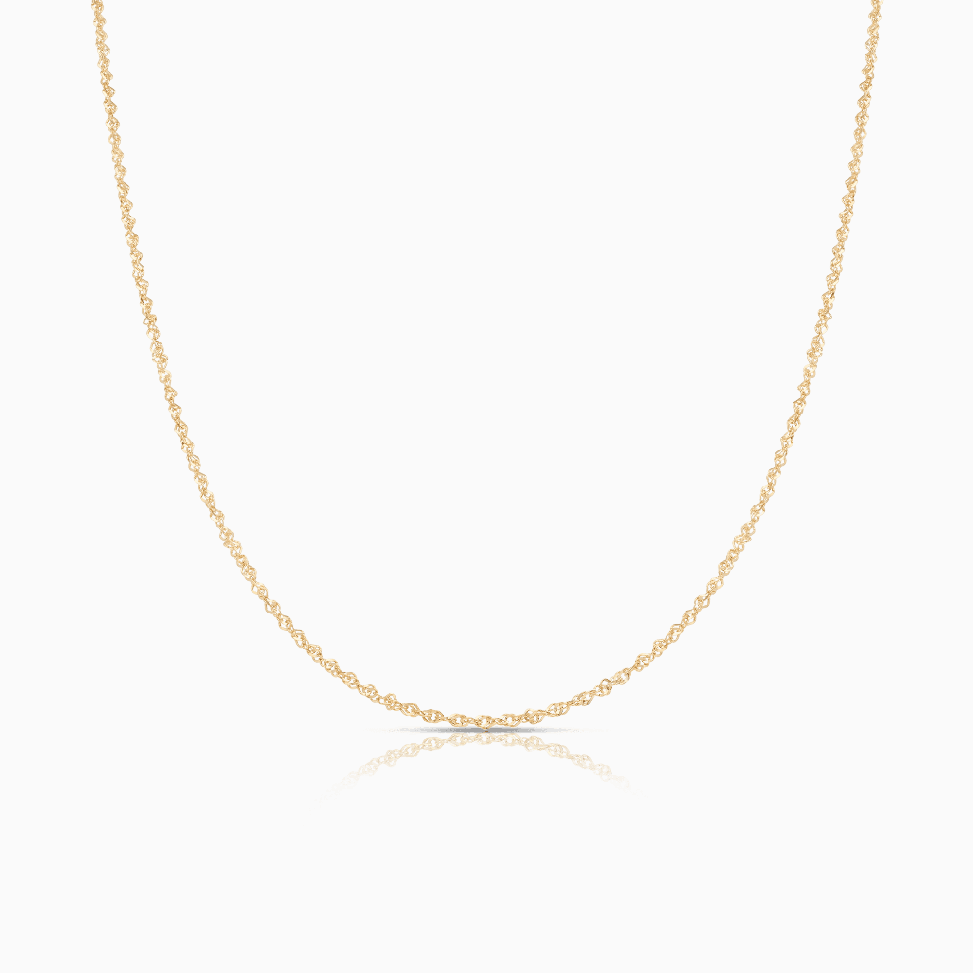 Singaporekedja 38cm 18K guld