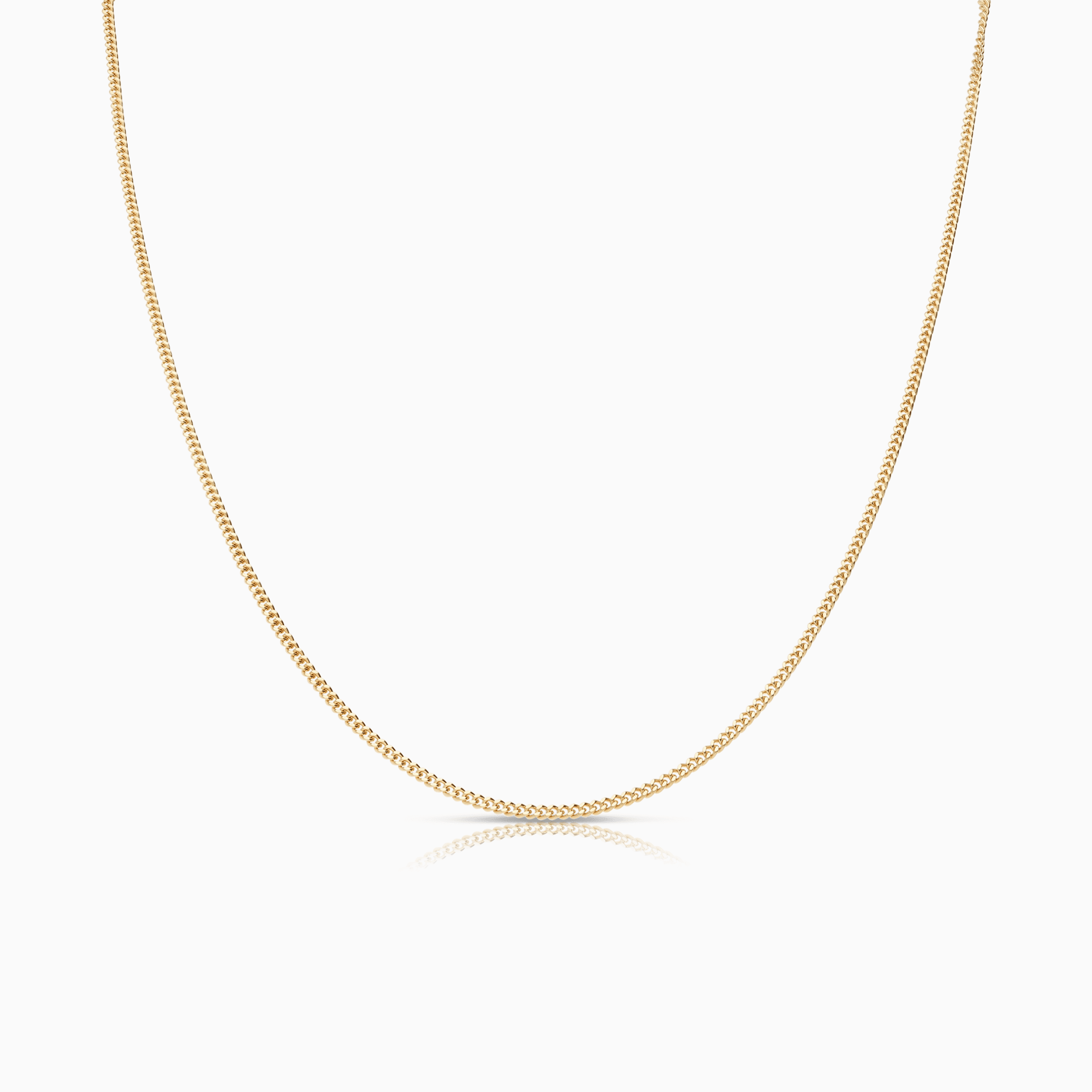 Curb chain 38cm 18K gold