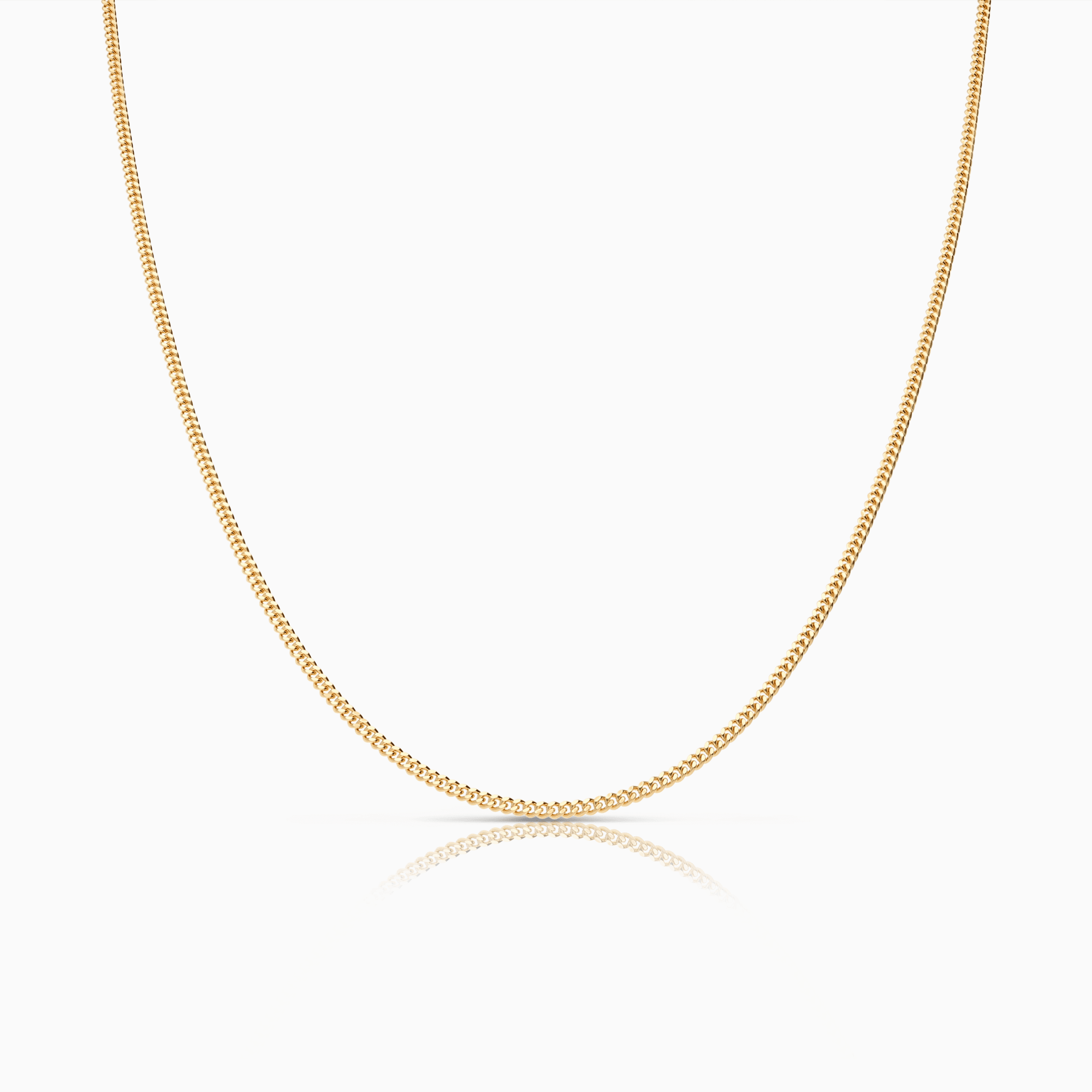 Pansarkedja 42cm 18K guld