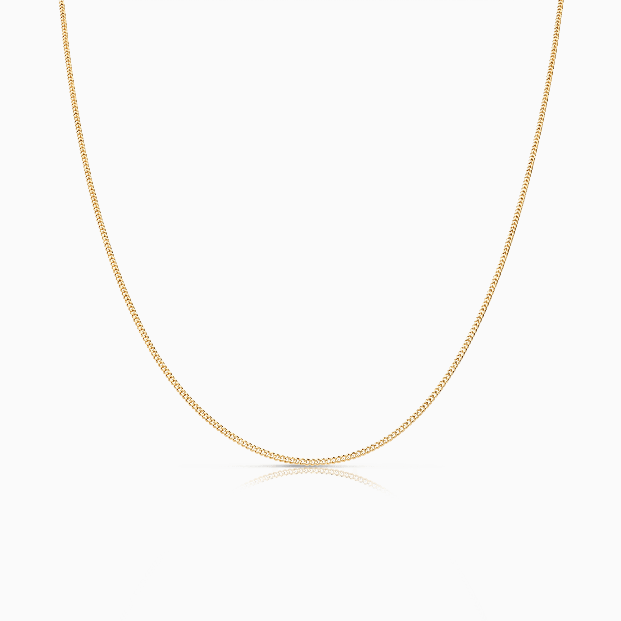 Curb chain 45cm 18K gold