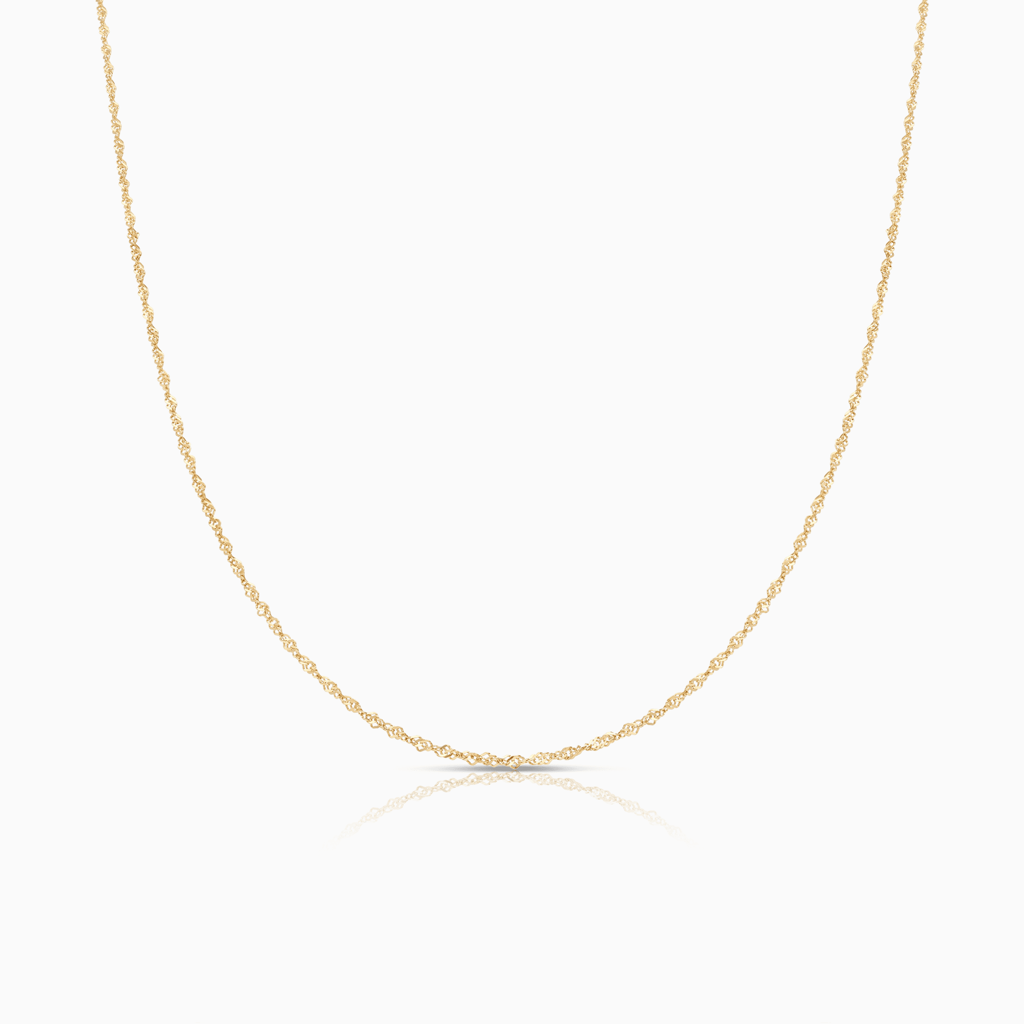 Singaporekedja 38cm 18K guld