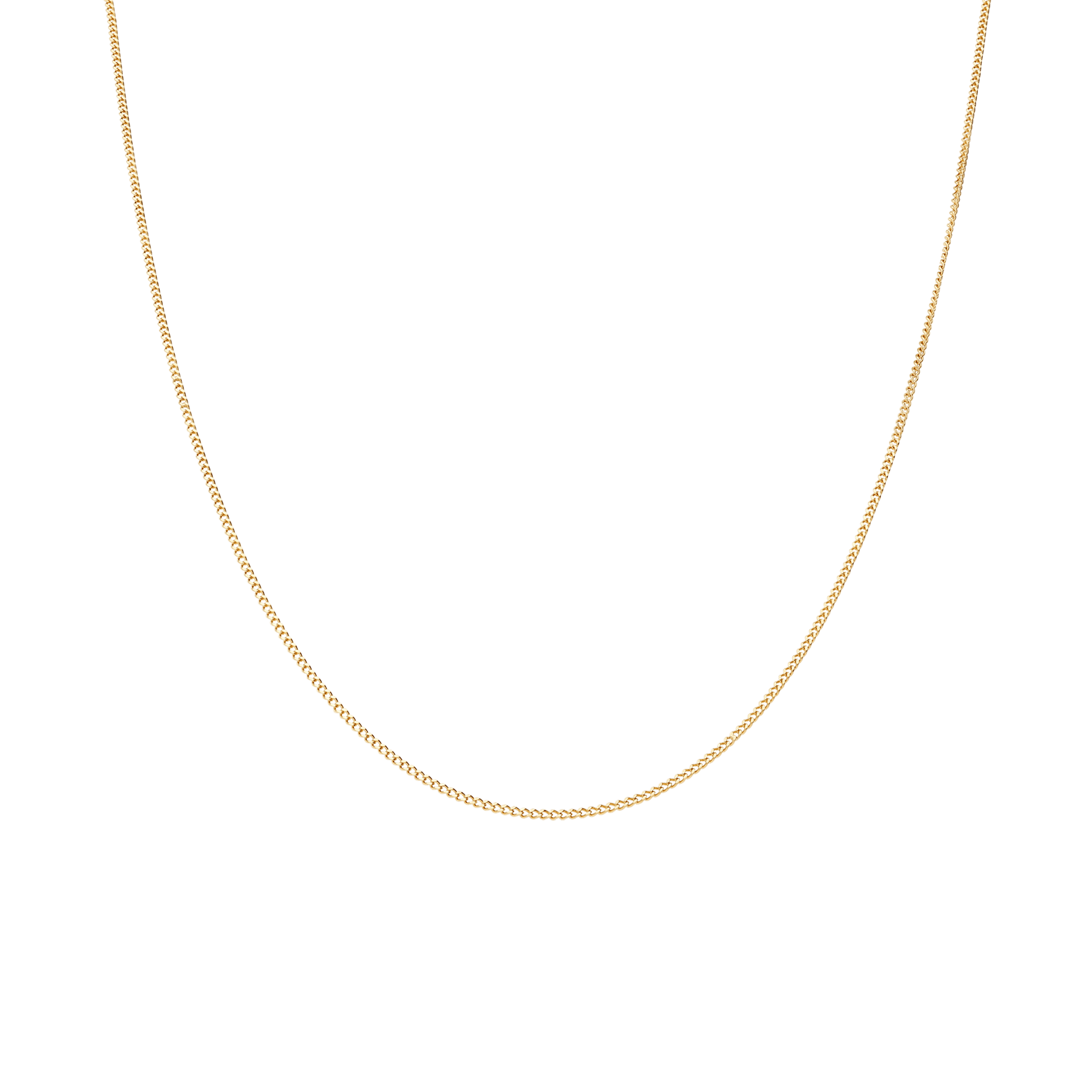 Curb Chain 42cm 18K Gold