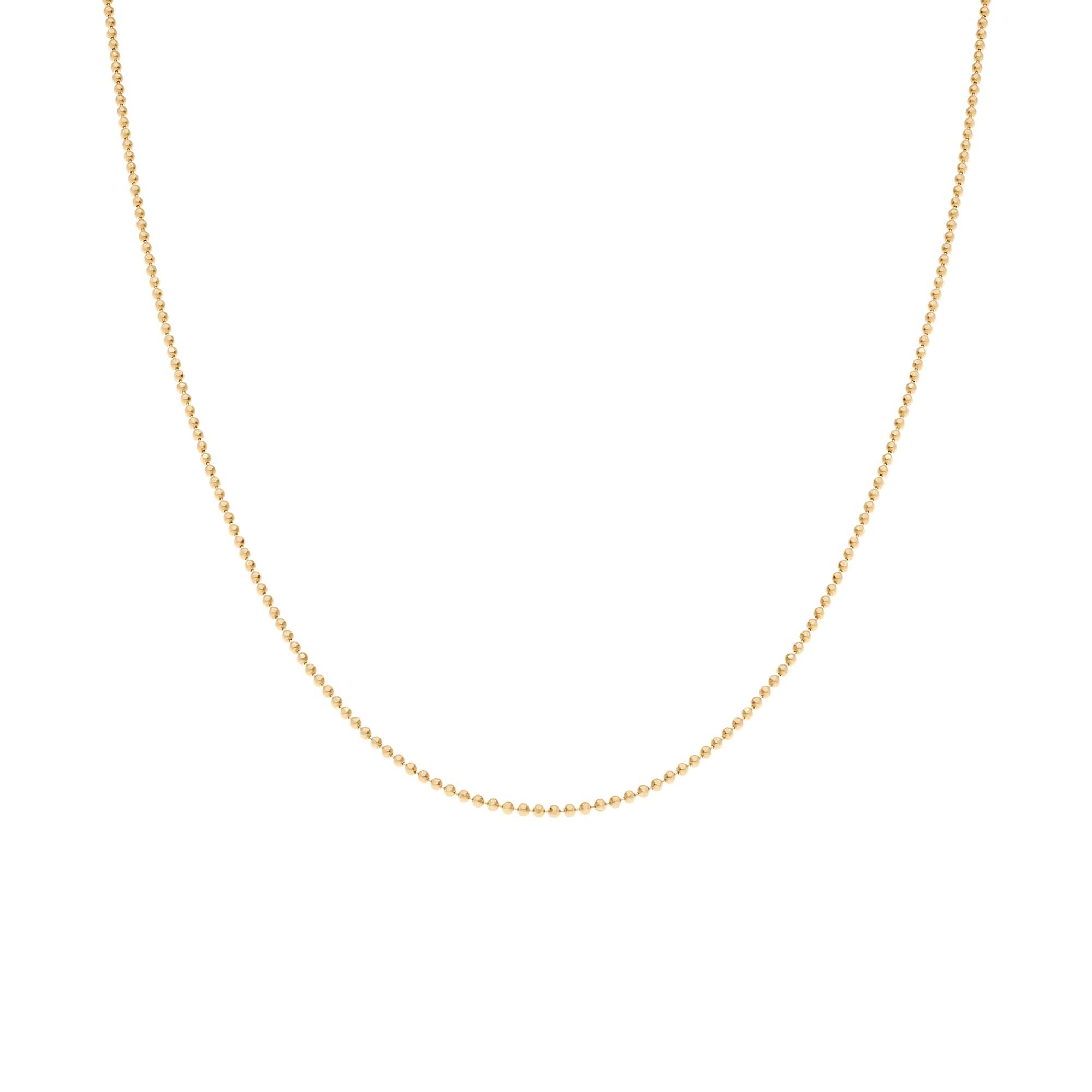 Bead chain 40cm 18K gold