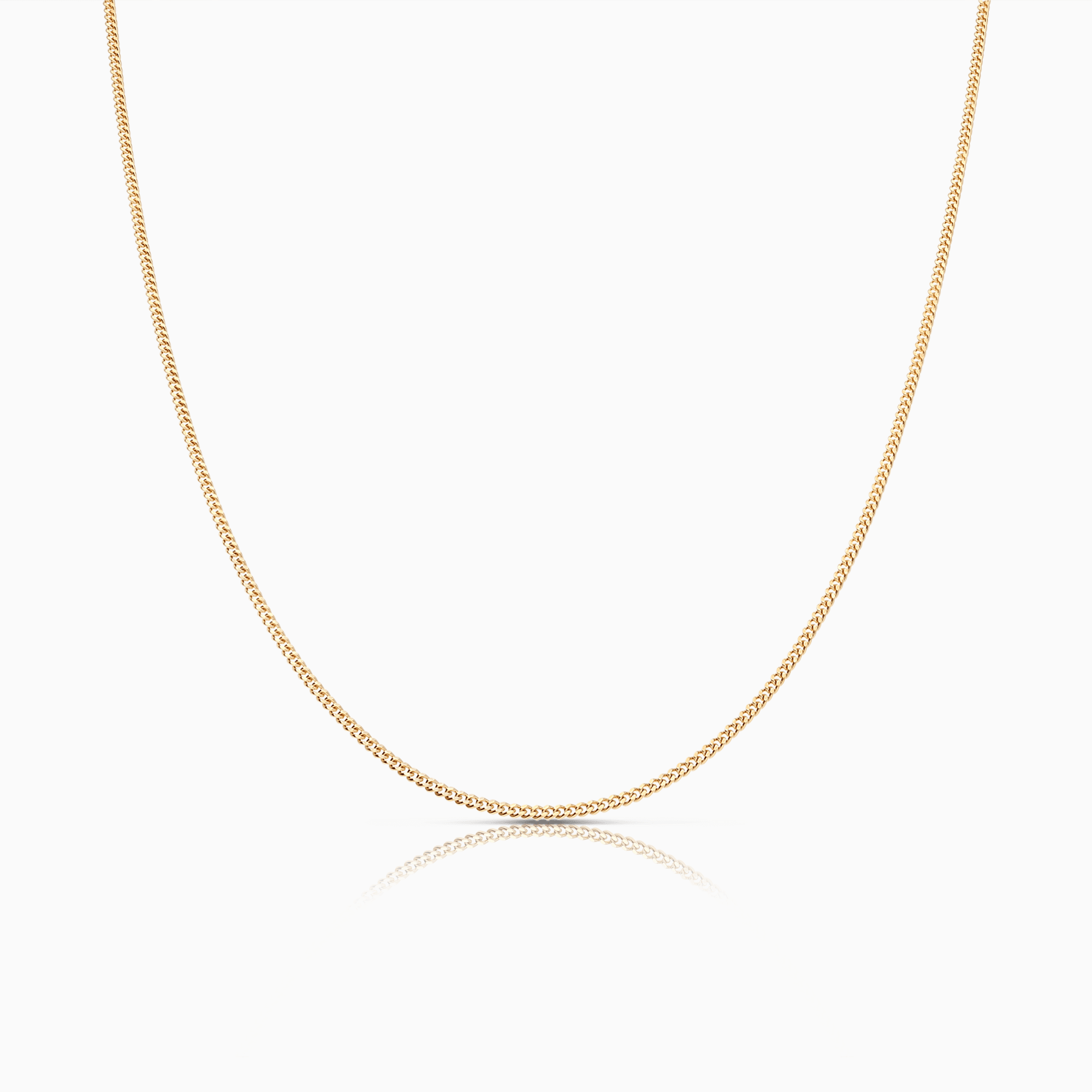 Curb chain 46cm 18K gold