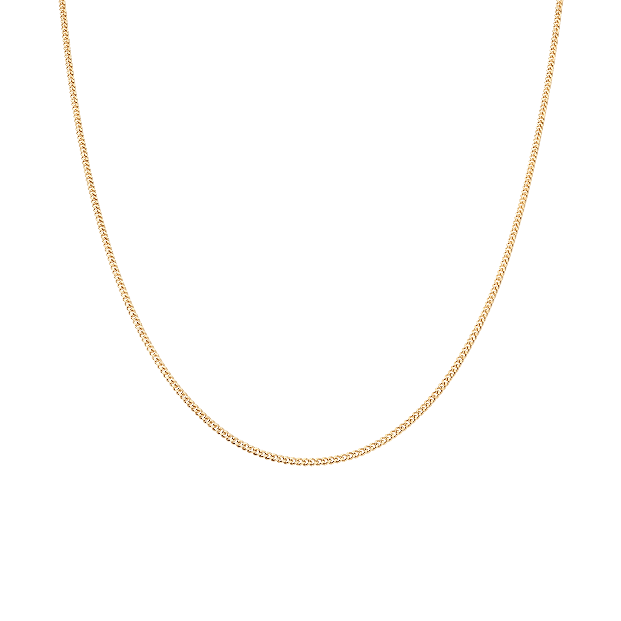 Curb chain 46cm 18K gold