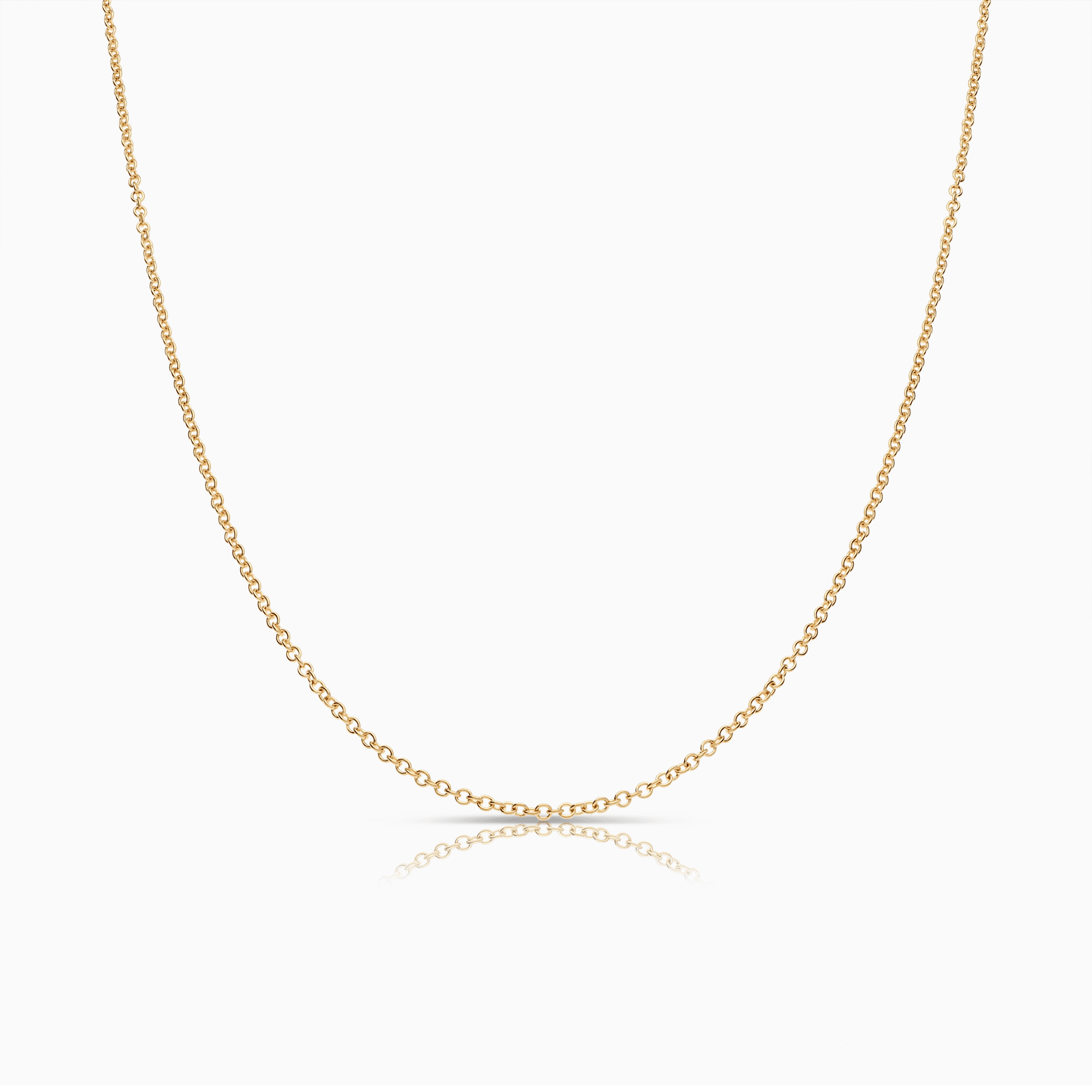 Cable chain 40cm 18K gold