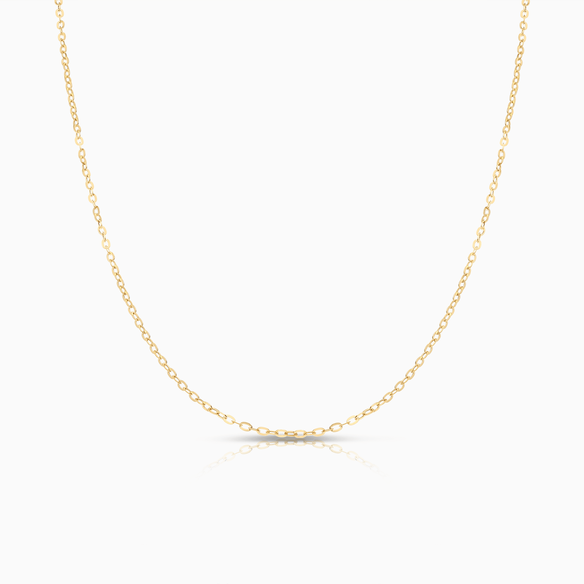 Cable chain 50cm 18K gold
