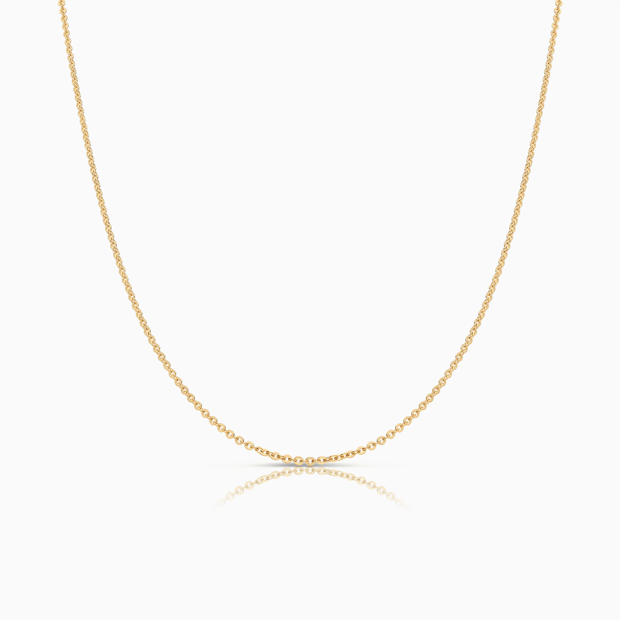 Cable chain 60cm 18K gold