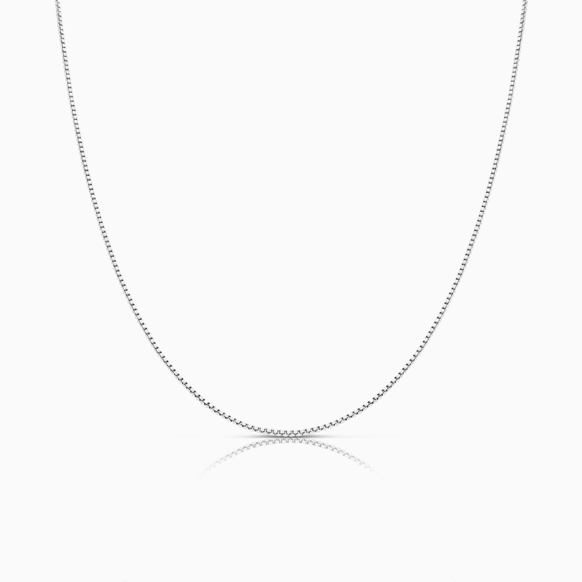 Venezialänk 42,5cm 18K vitguld