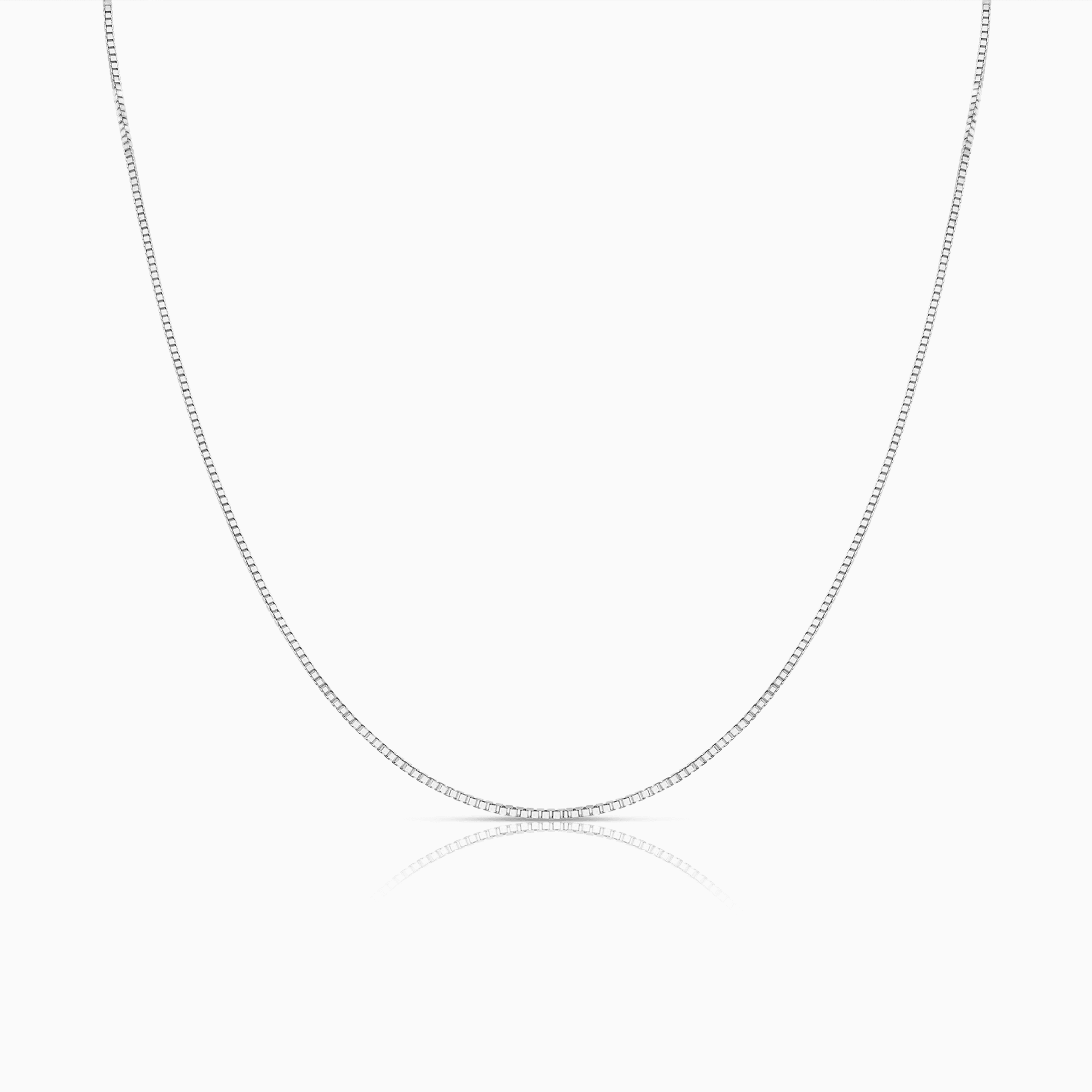 Venezialänk 42cm 18K vitguld