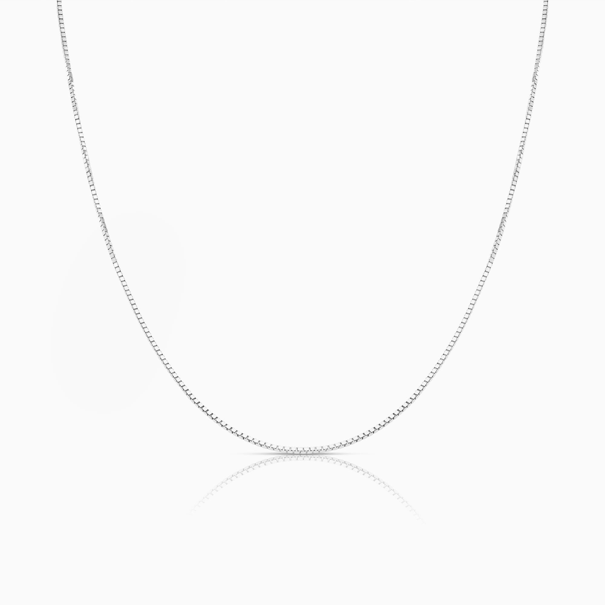 Veneziakedja 37,5cm 18K vitguld