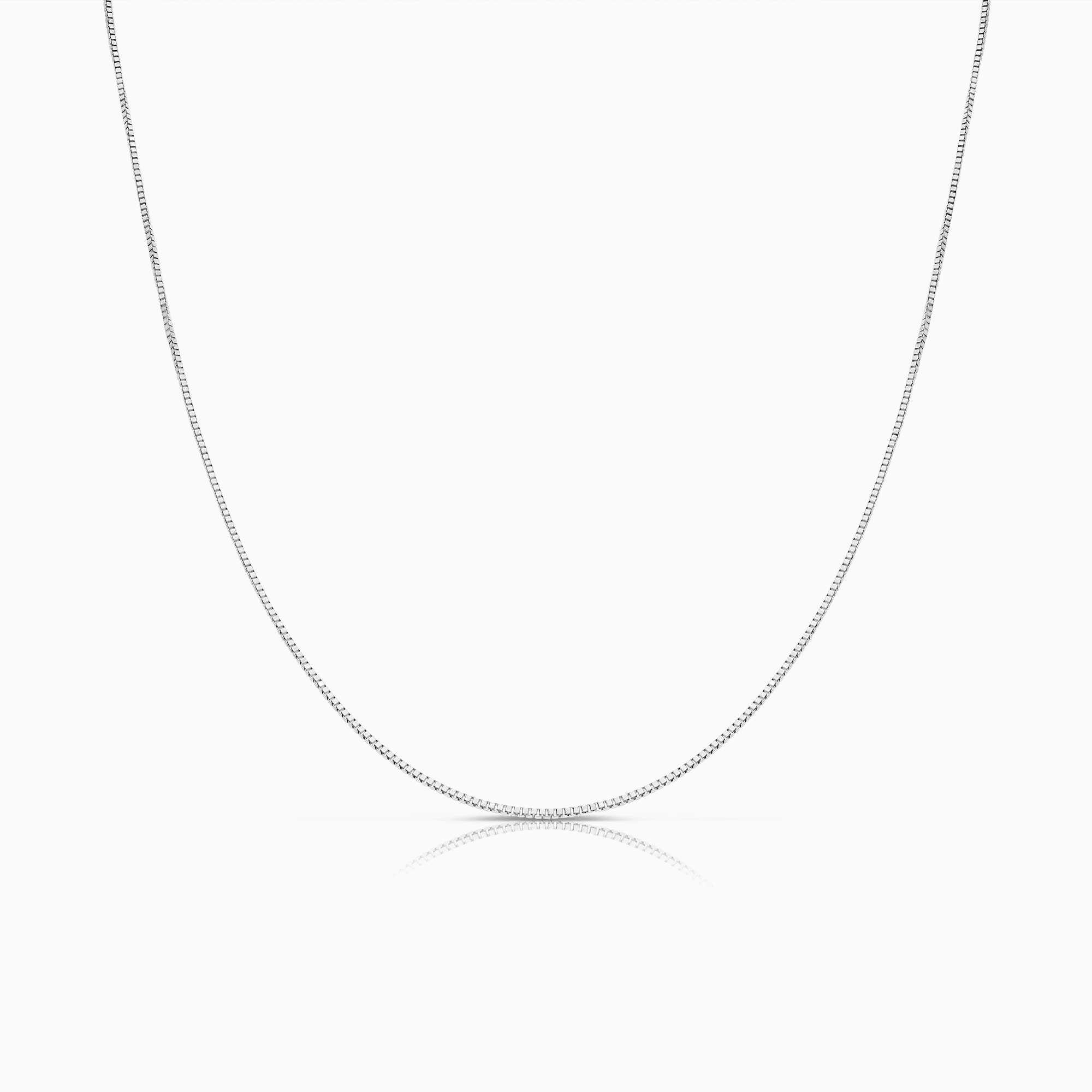 Veneziakedja 40,5cm 18K vitguld