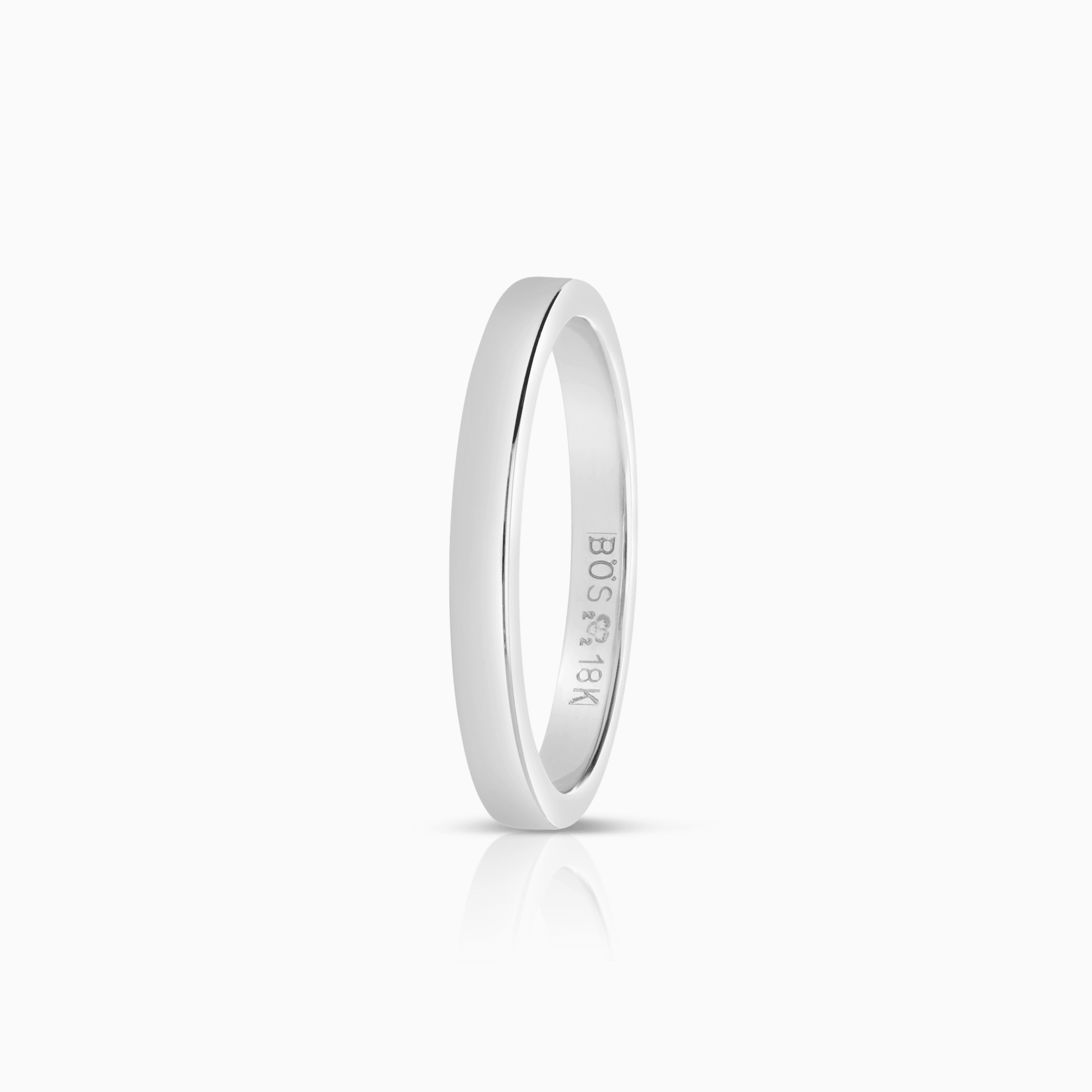 Plain Ring 3.08g 18K White Gold