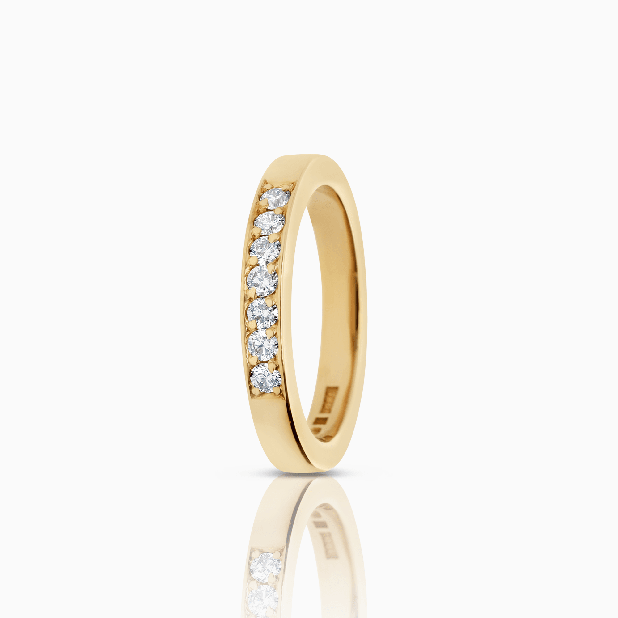 Kvartsallians 0,21ct 18K guld
