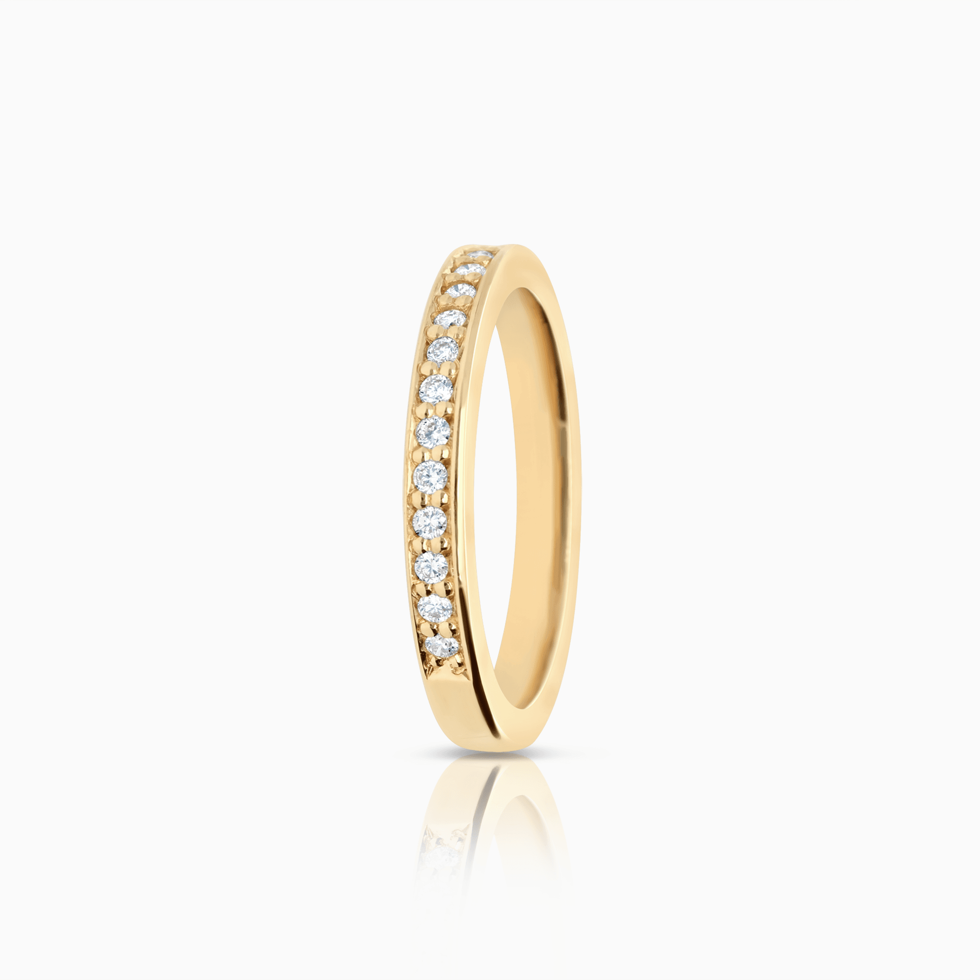 Half-eternity ring 0.15ct 18K gold