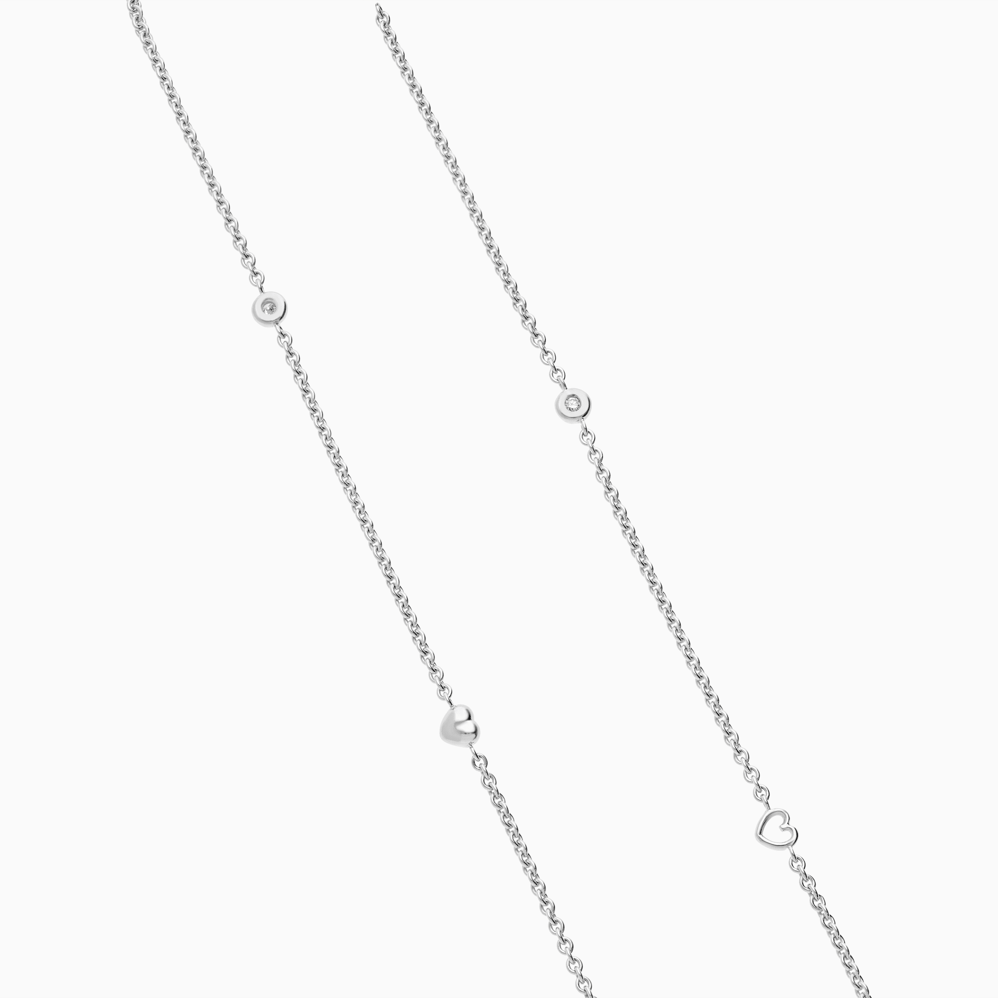 Ole Lynggaard Diamond Heart Pendant 0.12ct 18K white gold