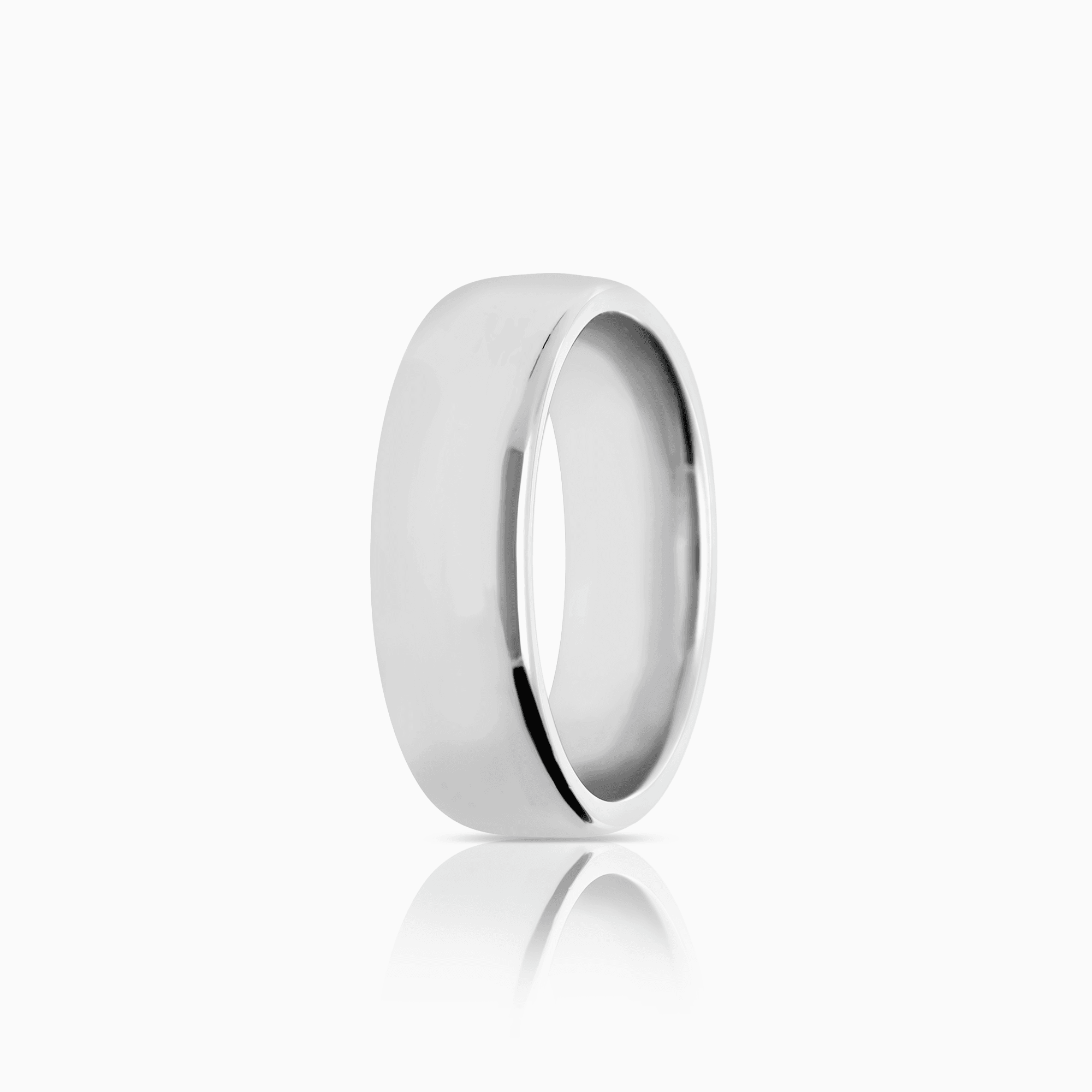 Plain ring white gold 8.50g 18K