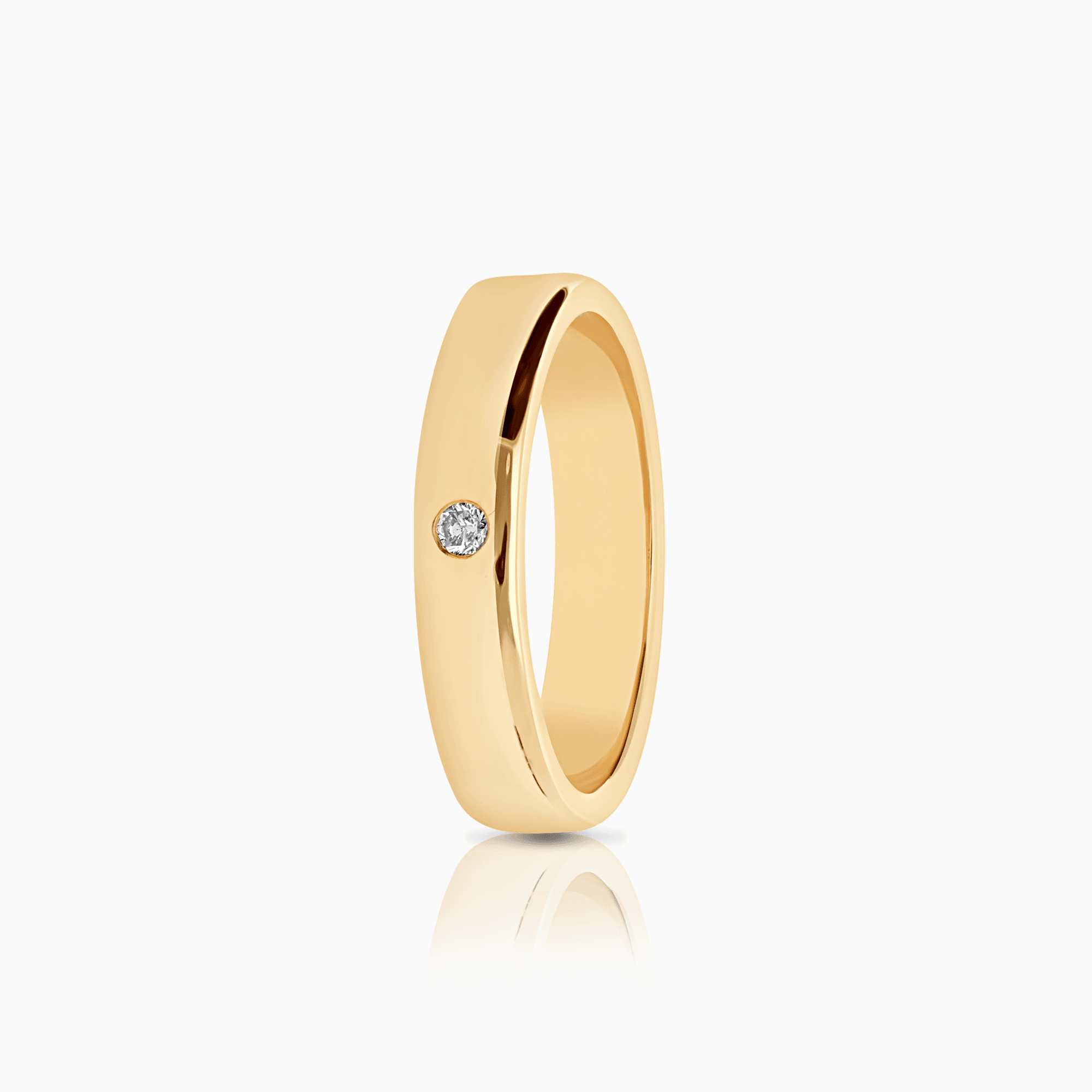 Diamond ring 0.03ct 18K gold