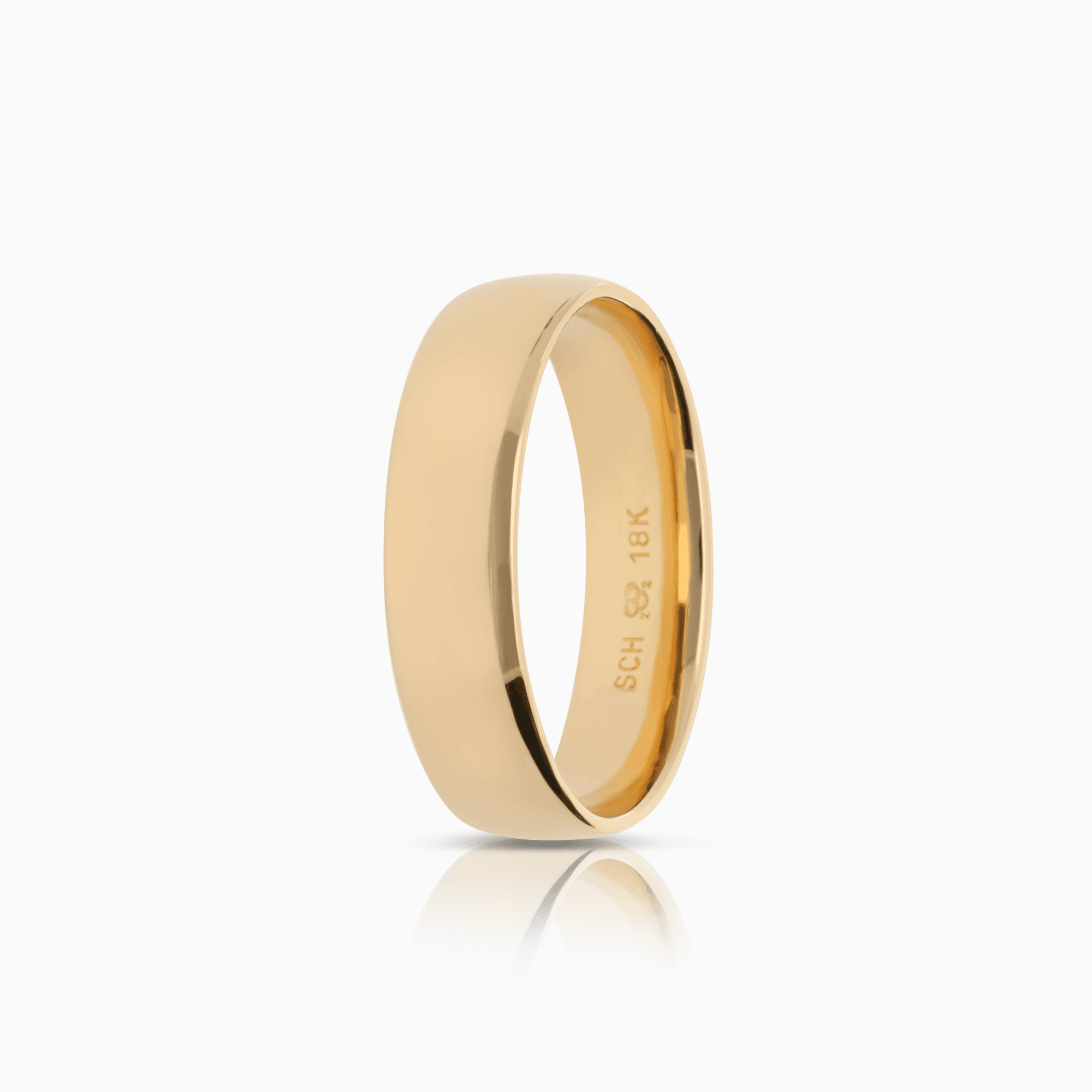 Schalins slät ring 7,75g 18K guld