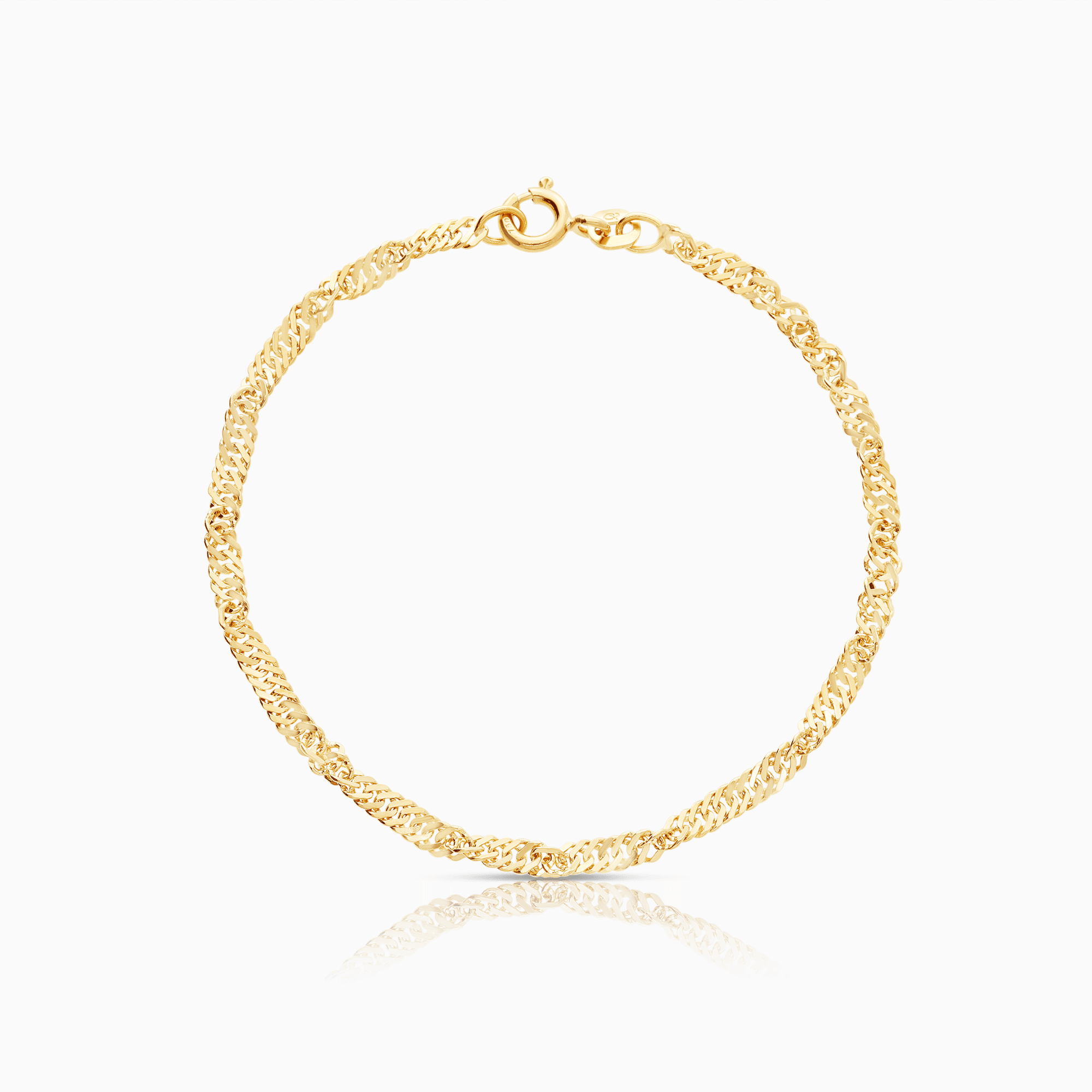 Singapore bracelet 2.90g 18K gold